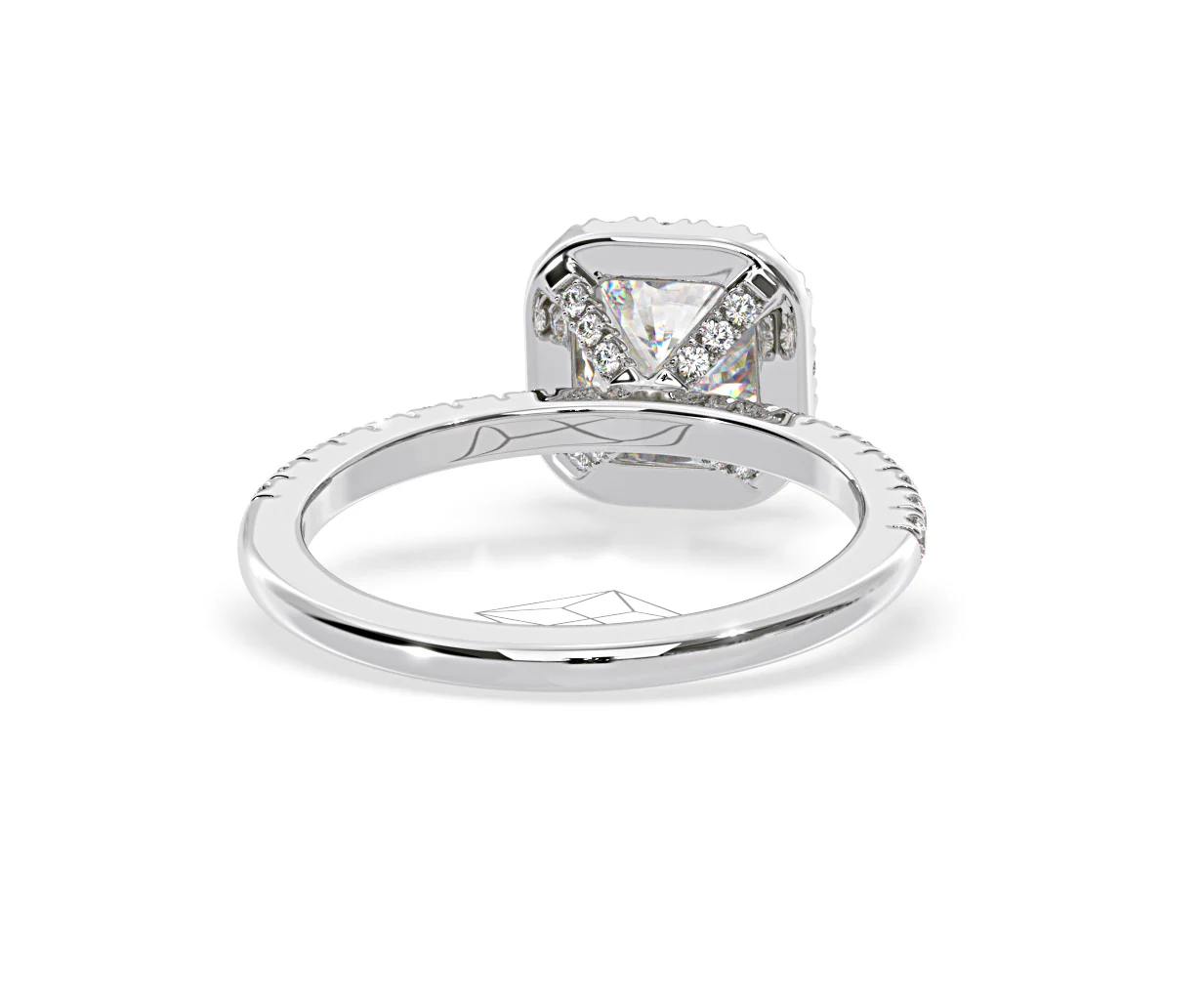 Beatrice Lab Diamond Halo Engagement Ring in Platinum 1.65ct F/VS1 - Image 130