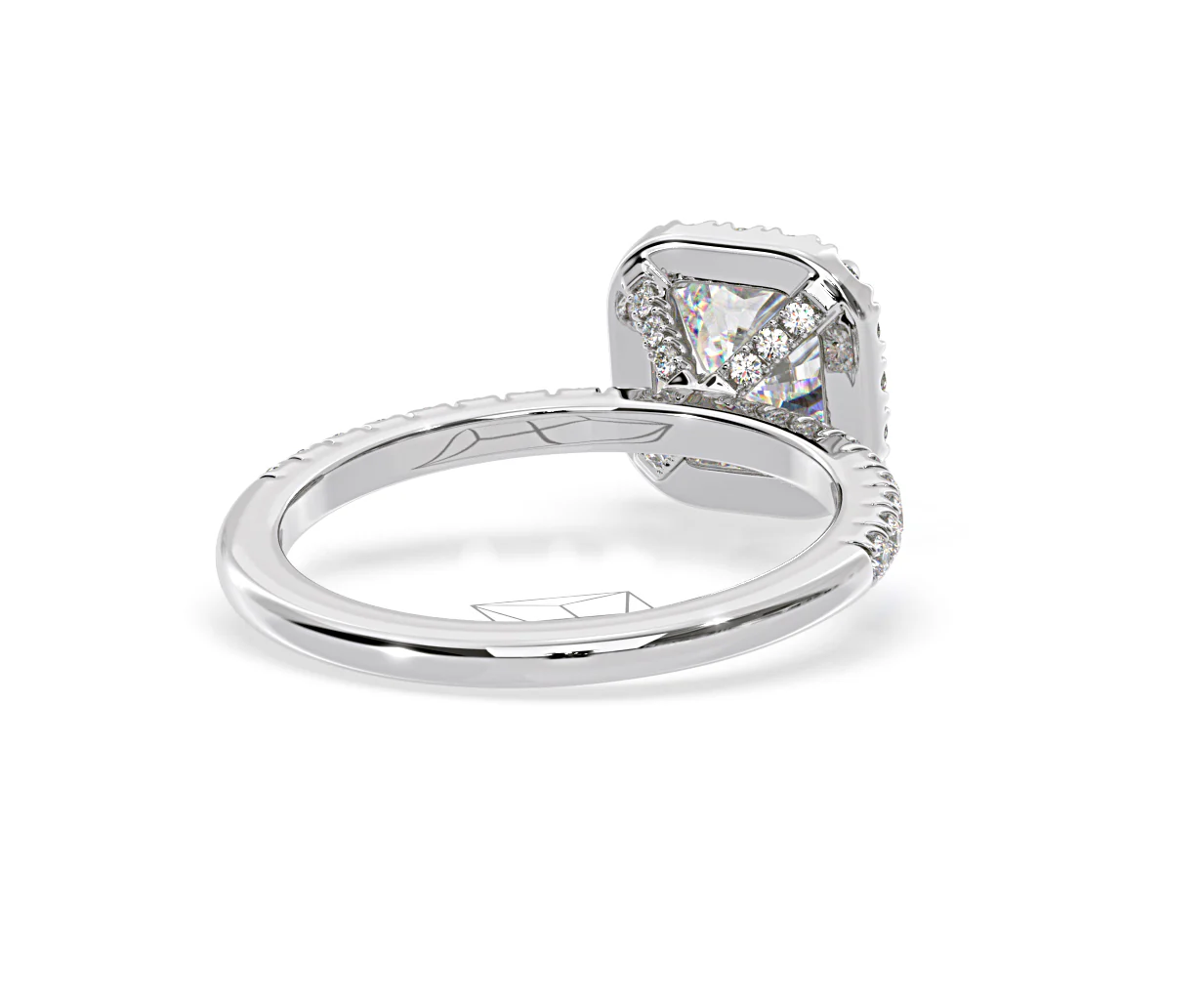 Beatrice Lab Diamond Halo Engagement Ring in Platinum 1.65ct F/VS1 - Image 133