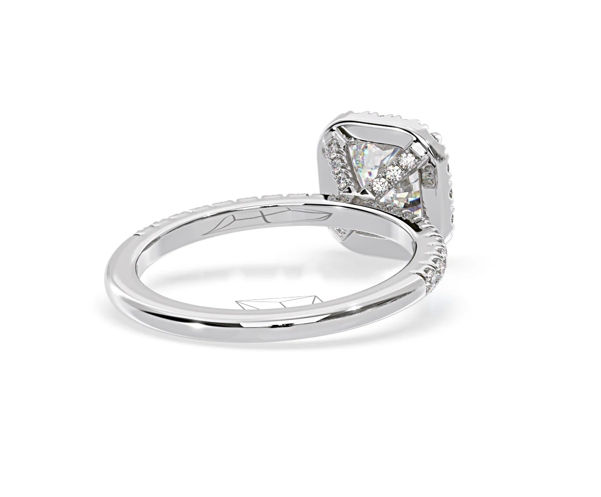 Beatrice Lab Diamond Halo Engagement Ring in Platinum 1.65ct F/VS1 - Image 134