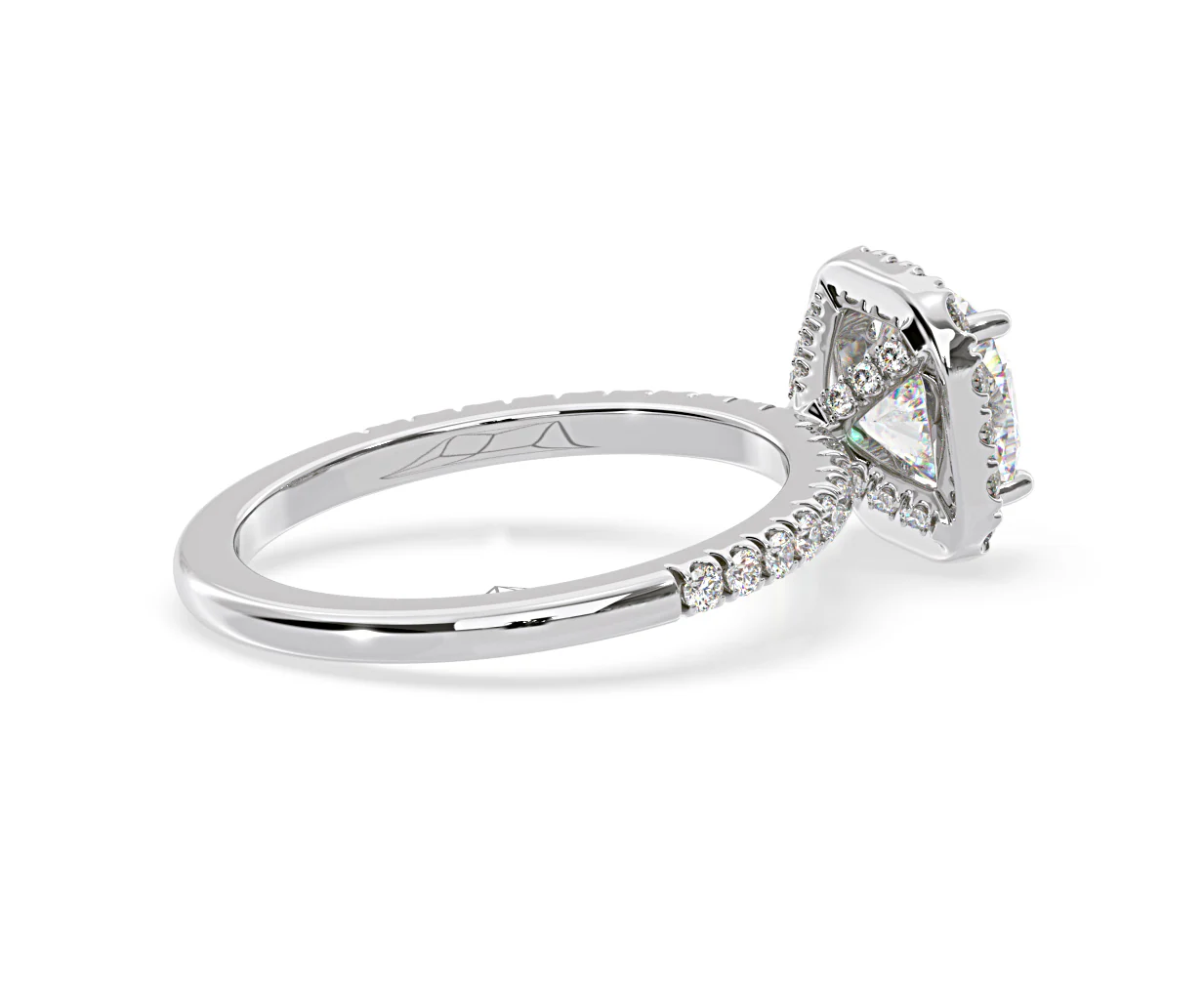 Beatrice Lab Diamond Halo Engagement Ring in Platinum 1.65ct F/VS1 - Image 141