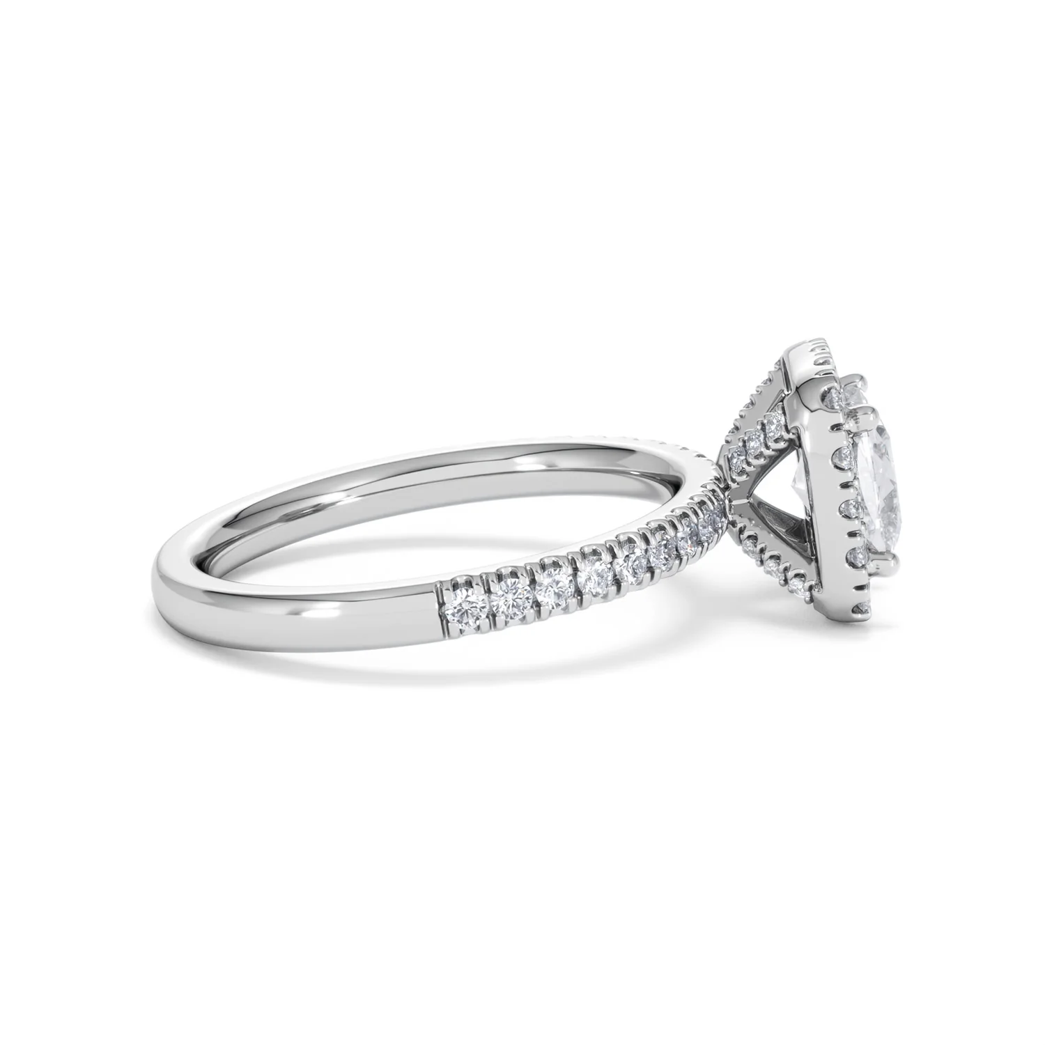 Beatrice Lab Diamond Halo Engagement Ring in Platinum 1.65ct F/VS1 - Image 28