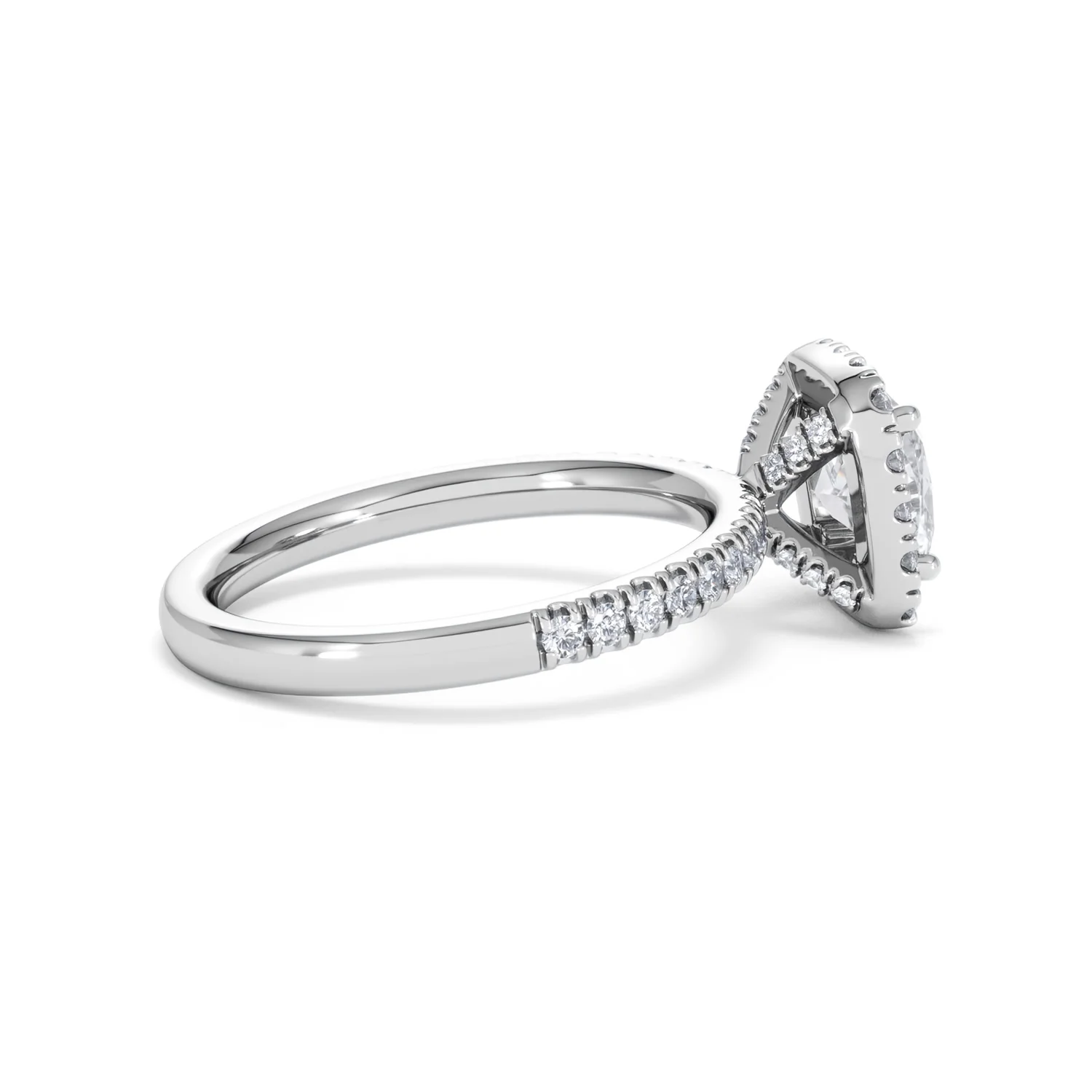 Beatrice Lab Diamond Halo Engagement Ring in Platinum 1.65ct F/VS1 - Image 31
