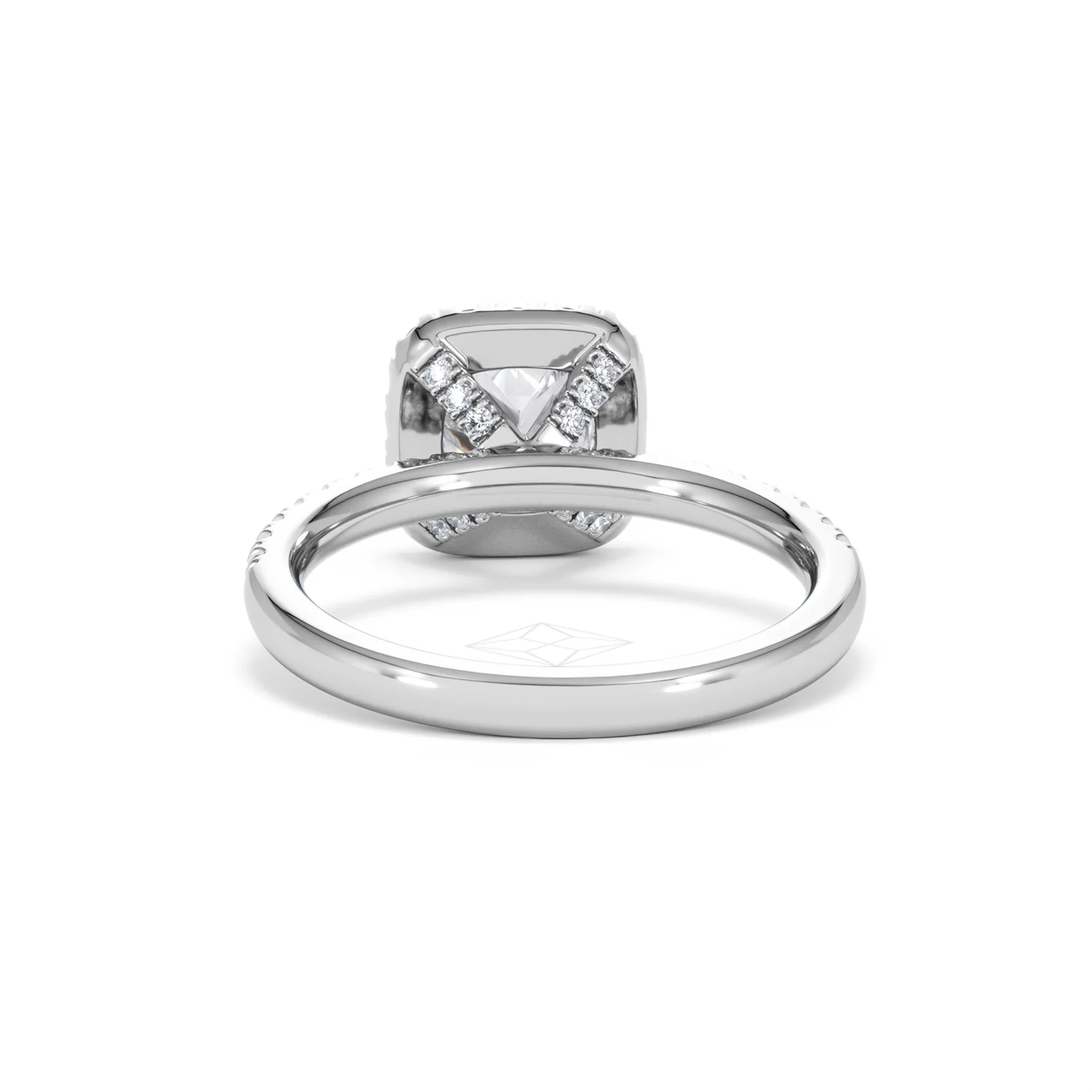 Beatrice Lab Diamond Halo Engagement Ring in Platinum 1.65ct F/VS1 - Image 49