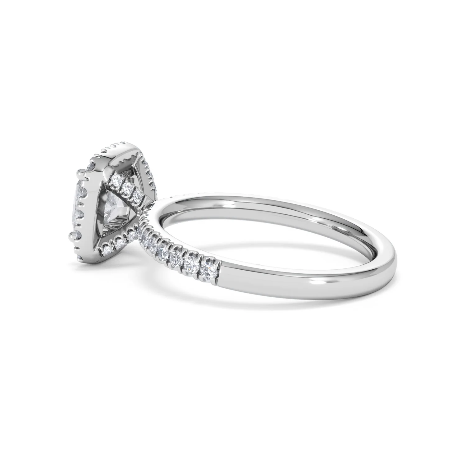Beatrice Lab Diamond Halo Engagement Ring in Platinum 1.65ct F/VS1 - Image 63