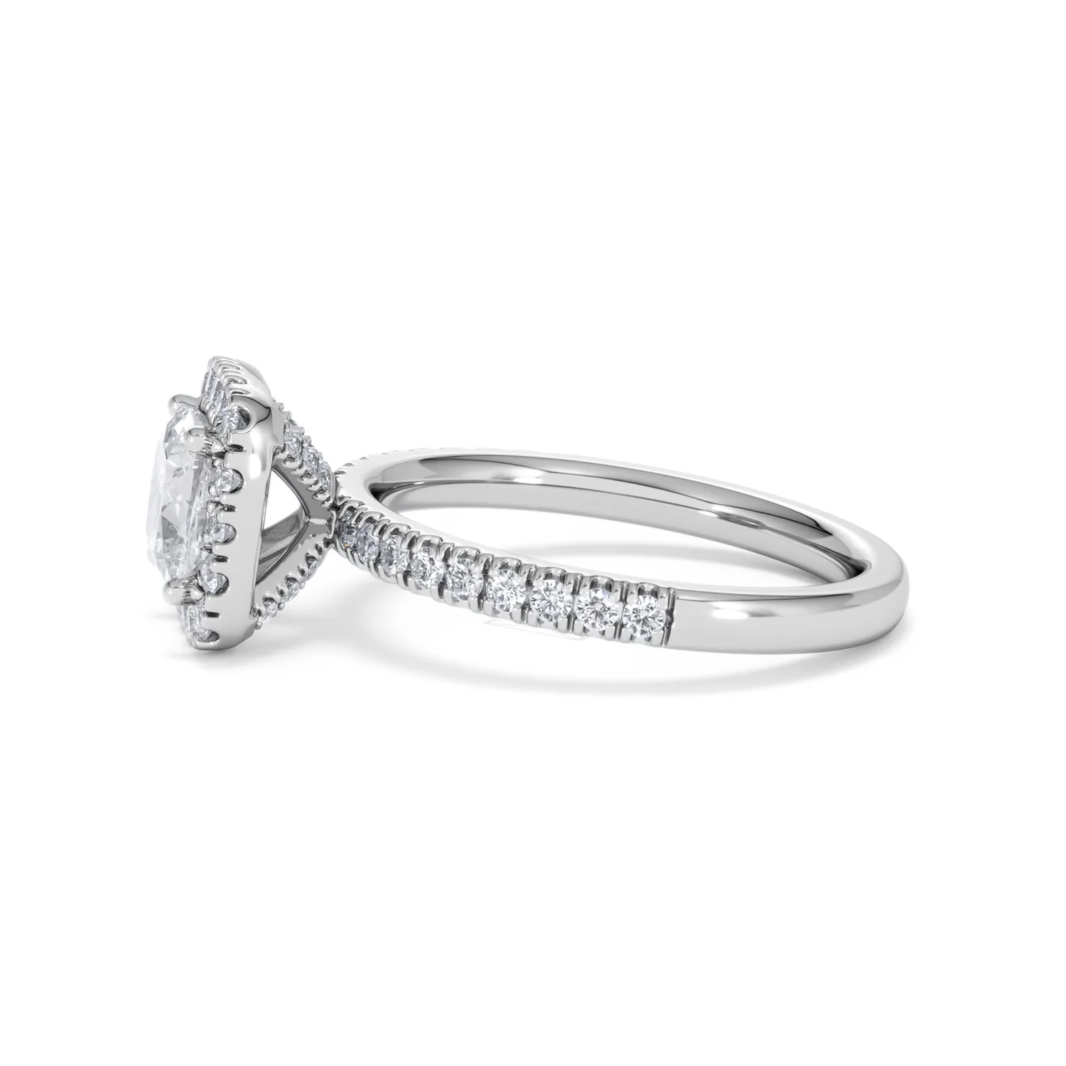Beatrice Lab Diamond Halo Engagement Ring in Platinum 1.65ct F/VS1 - Image 70