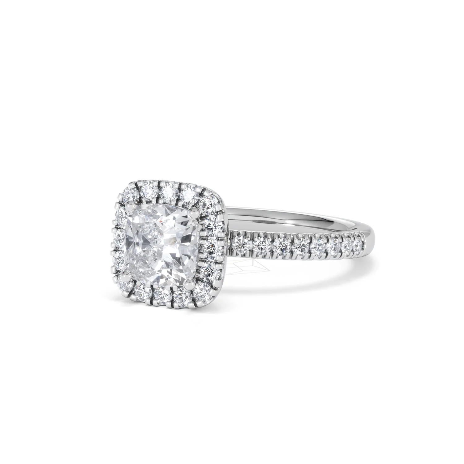 Beatrice Lab Diamond Halo Engagement Ring in Platinum 1.65ct F/VS1 - Image 82