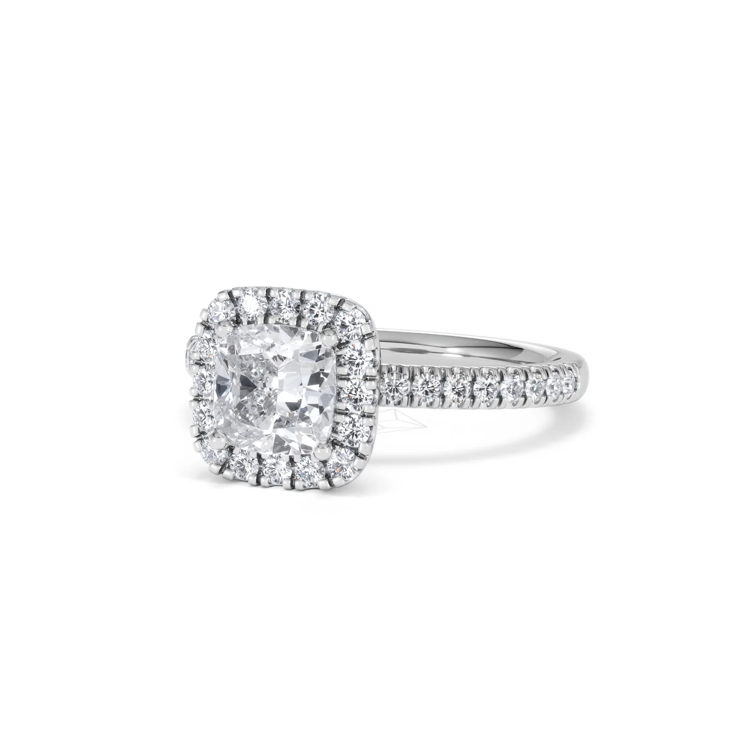 Beatrice Lab Diamond Halo Engagement Ring in Platinum 1.65ct F/VS1 - Image 83