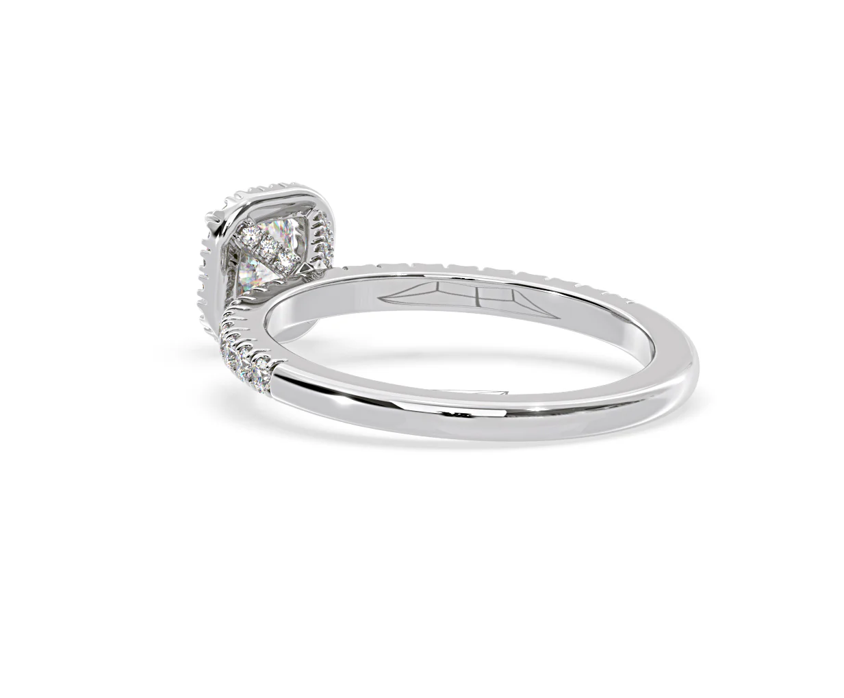 Beatrice Lab Diamond Halo Engagement Ring in Platinum 1ct F/VS1 - Image 119