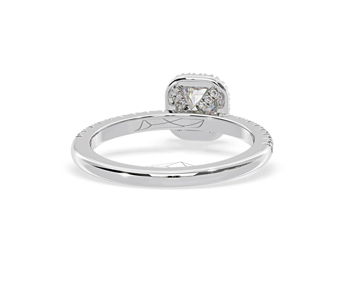 Beatrice Lab Diamond Halo Engagement Ring in Platinum 1ct F/VS1 - Image 130