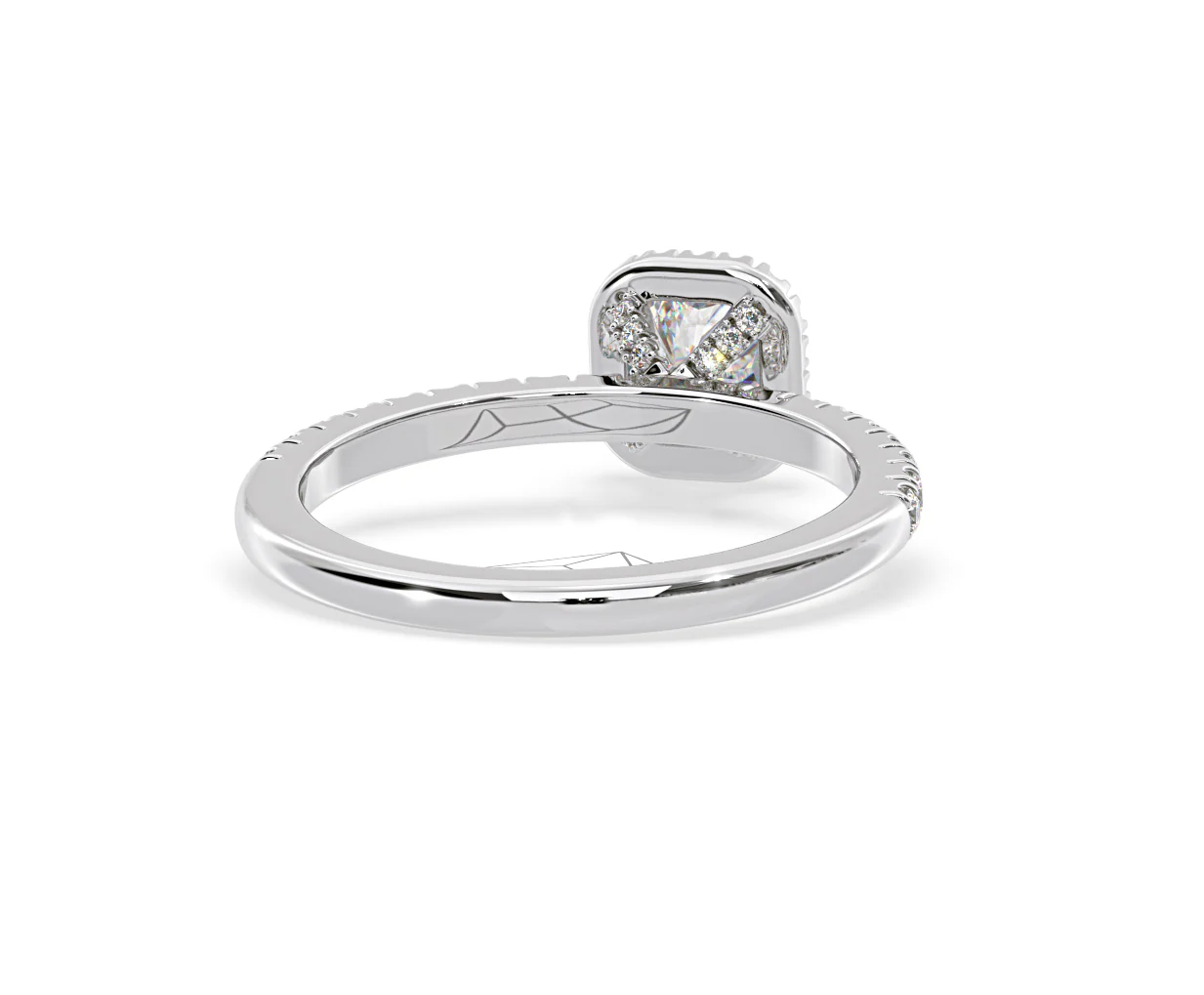 Beatrice Lab Diamond Halo Engagement Ring in Platinum 1ct F/VS1 - Image 131