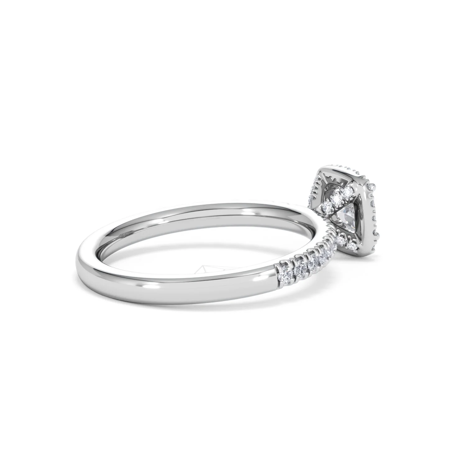 Beatrice Lab Diamond Halo Engagement Ring in Platinum 1ct F/VS1 - Image 35
