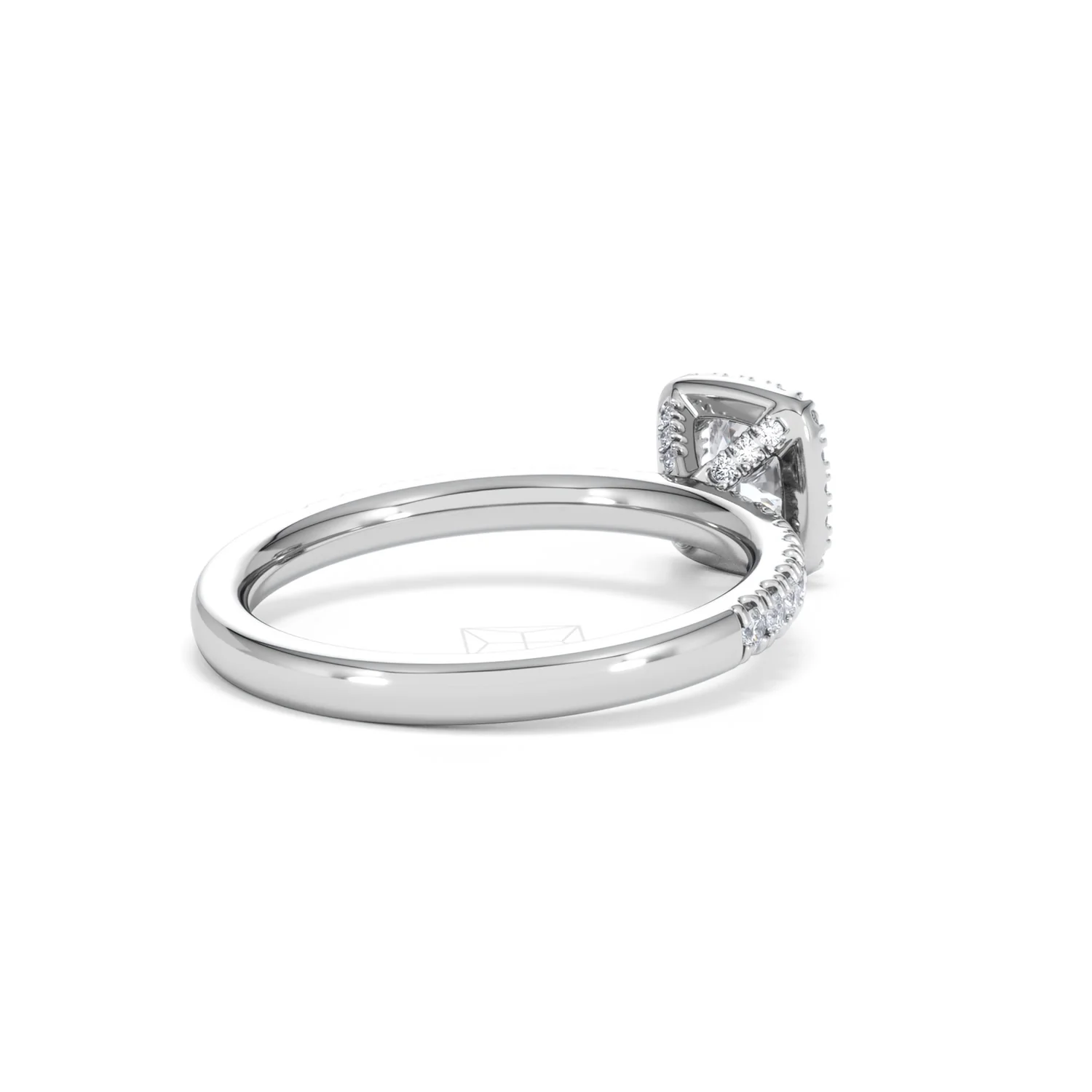 Beatrice Lab Diamond Halo Engagement Ring in Platinum 1ct F/VS1 - Image 39