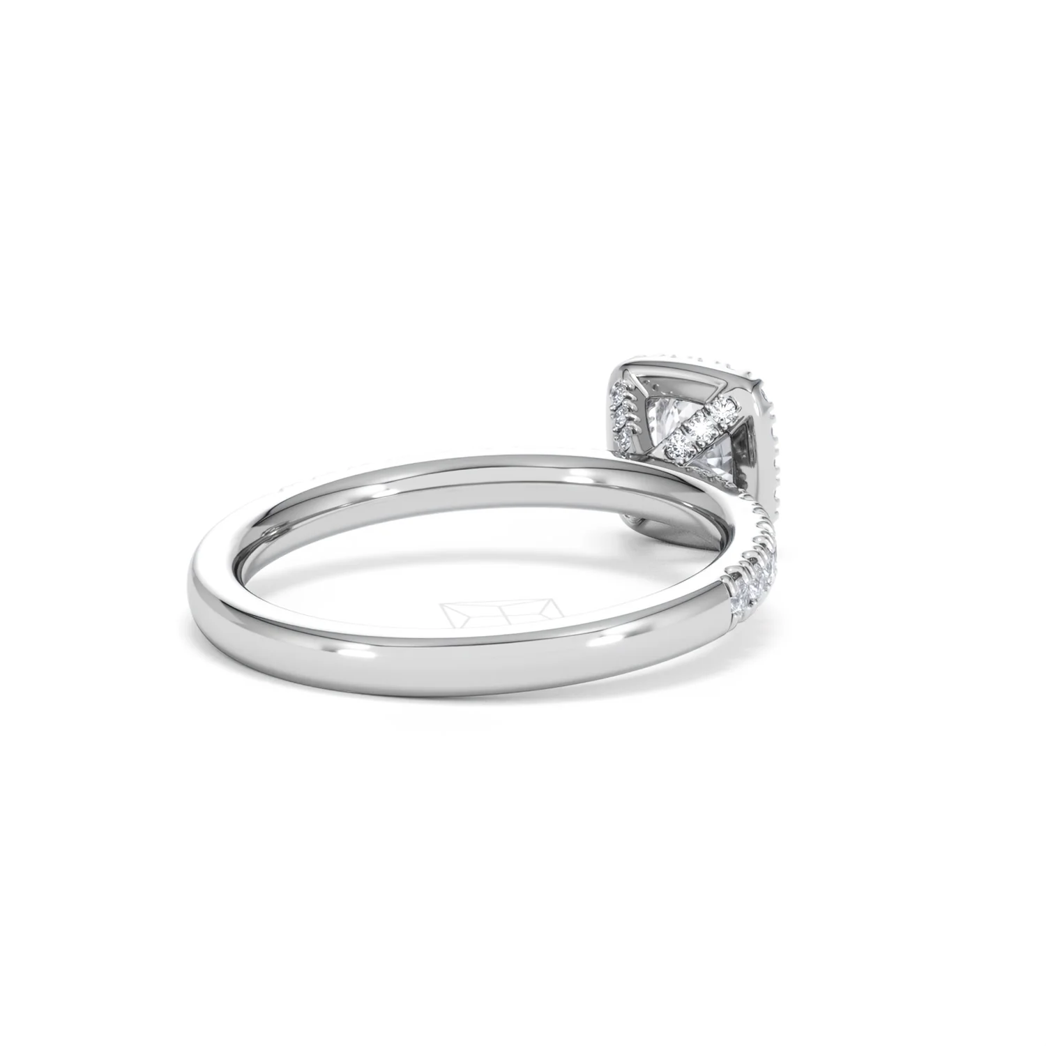 Beatrice Lab Diamond Halo Engagement Ring in Platinum 1ct F/VS1 - Image 40