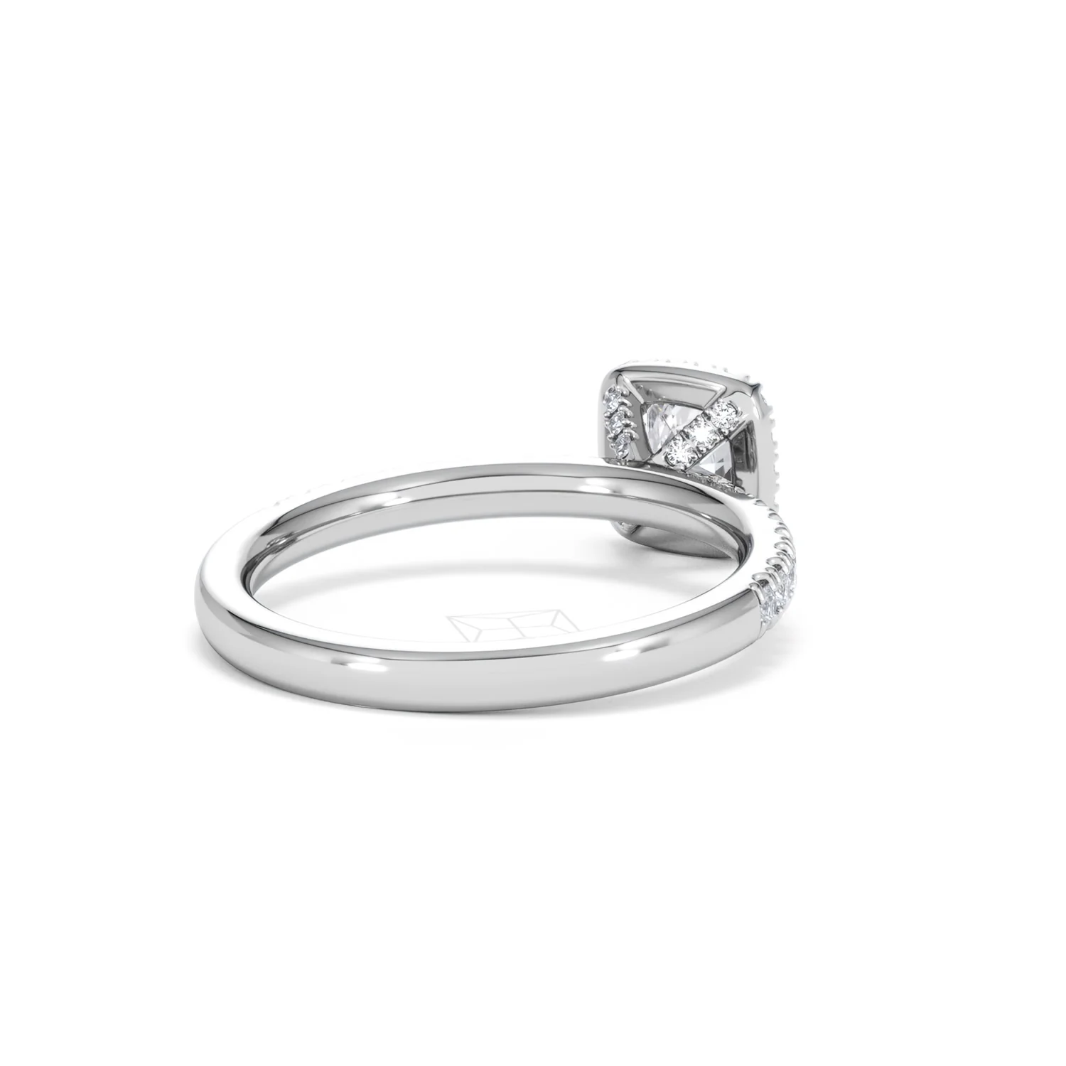 Beatrice Lab Diamond Halo Engagement Ring in Platinum 1ct F/VS1 - Image 41