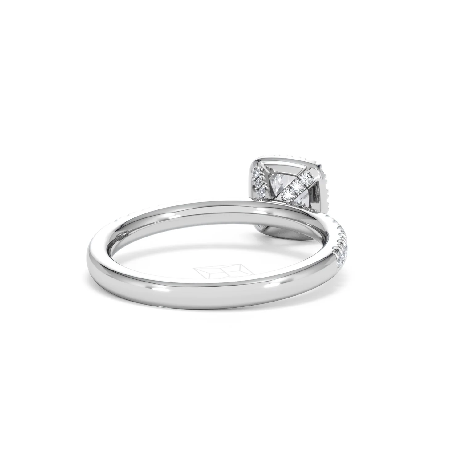 Beatrice Lab Diamond Halo Engagement Ring in Platinum 1ct F/VS1 - Image 42