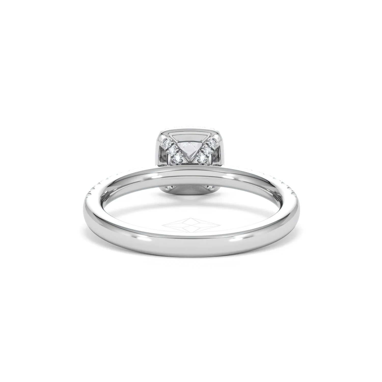 Beatrice Lab Diamond Halo Engagement Ring in Platinum 1ct F/VS1 - Image 48