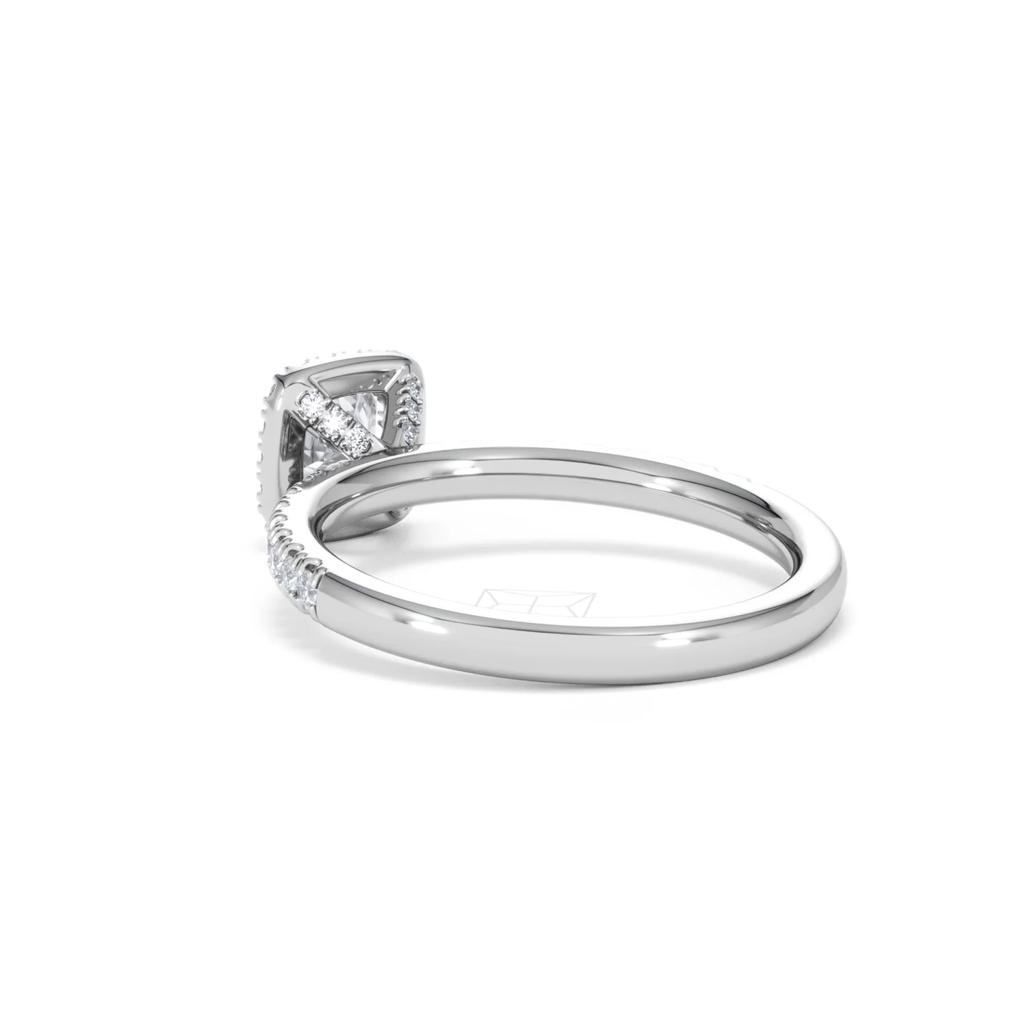 Beatrice Lab Diamond Halo Engagement Ring in Platinum 1ct F/VS1 - Image 56