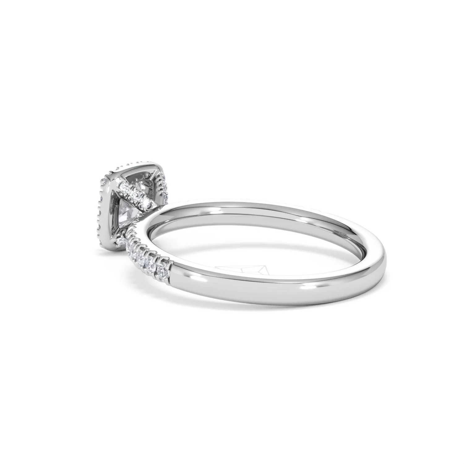 Beatrice Lab Diamond Halo Engagement Ring in Platinum 1ct F/VS1 - Image 59
