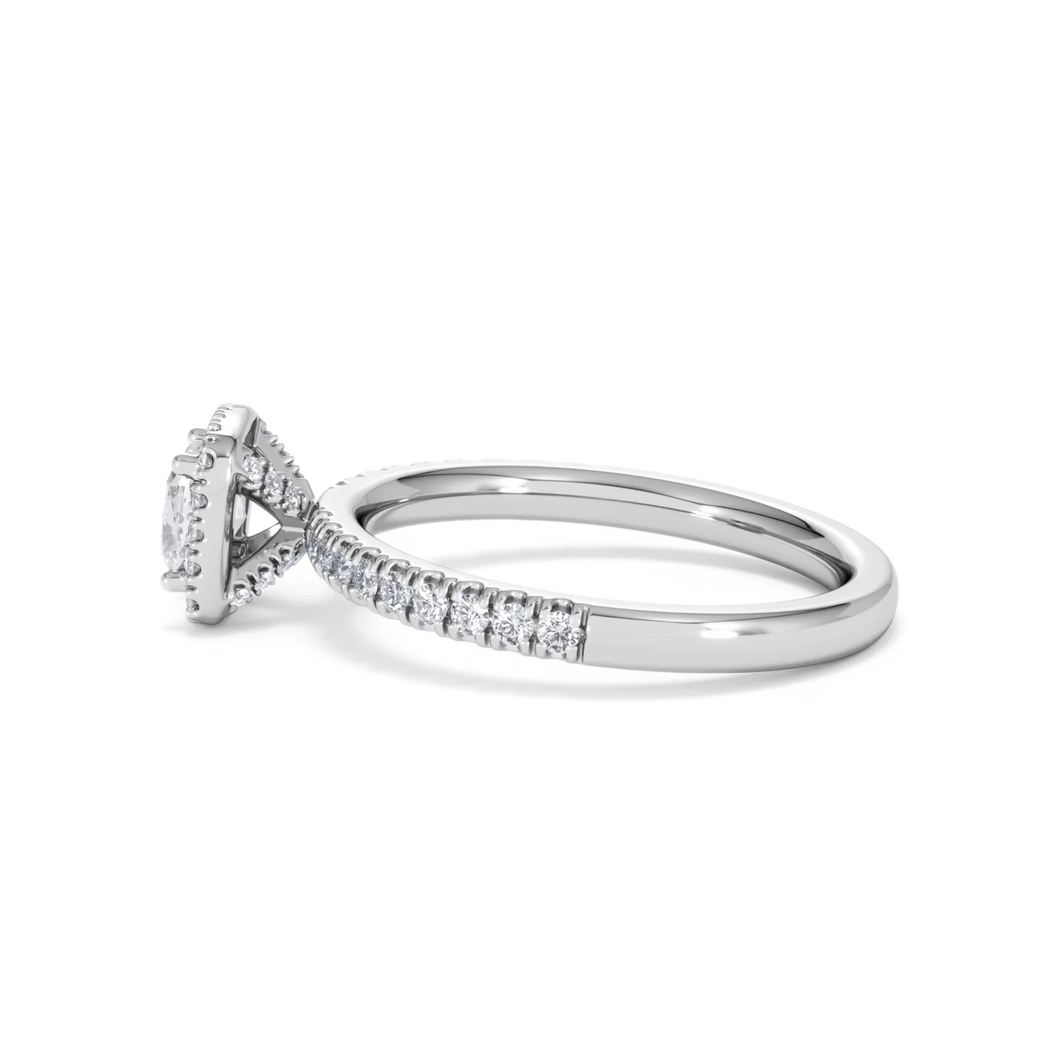 Beatrice Lab Diamond Halo Engagement Ring in Platinum 1ct F/VS1 - Image 67