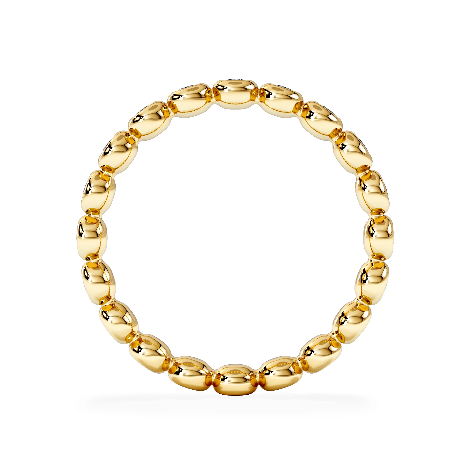 Bezel-Set Eternity Lab Diamond Ring 0.33ct in 9K Gold - Image 3