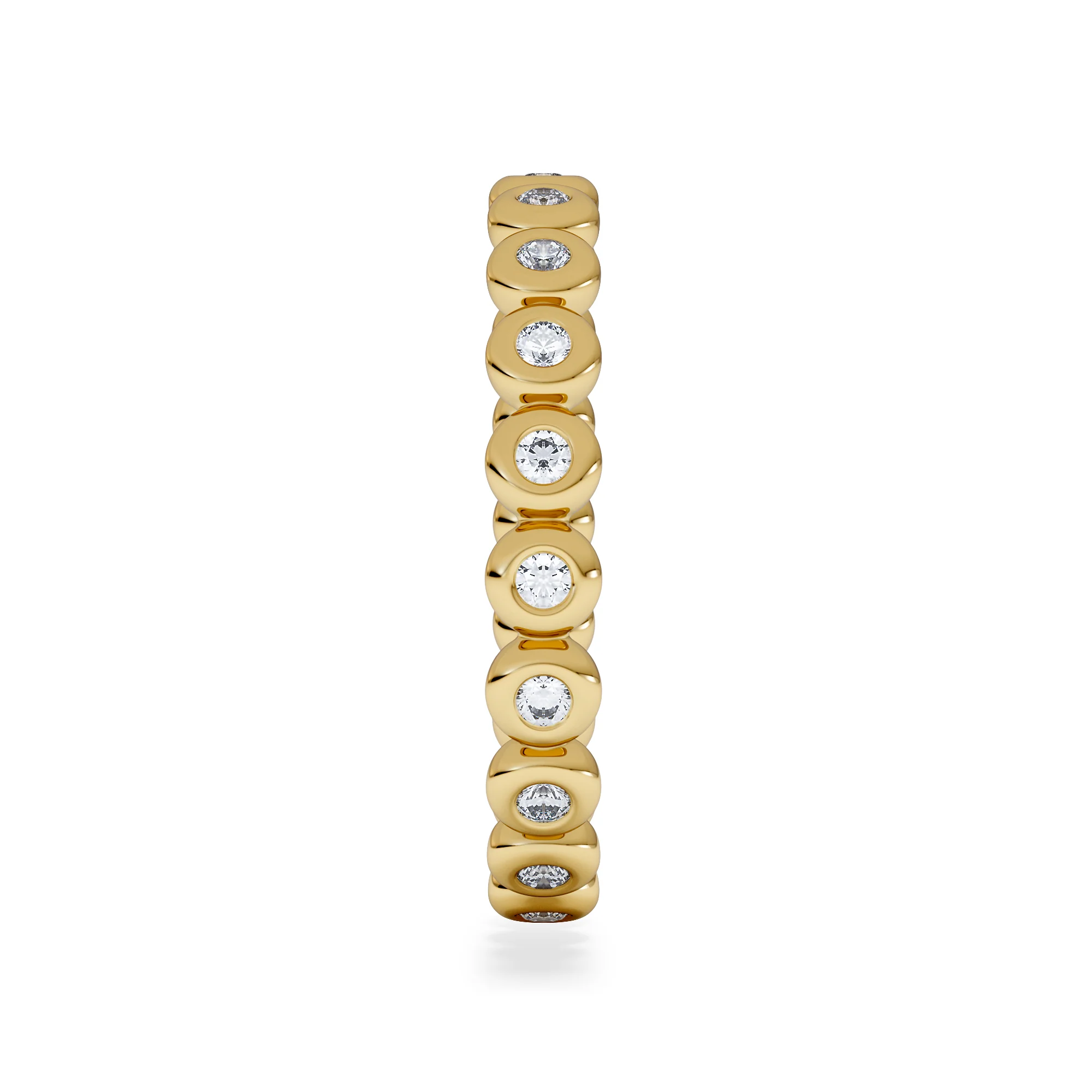 Bezel-Set Eternity Lab Diamond Ring 0.33ct in 9K Gold - Image 5