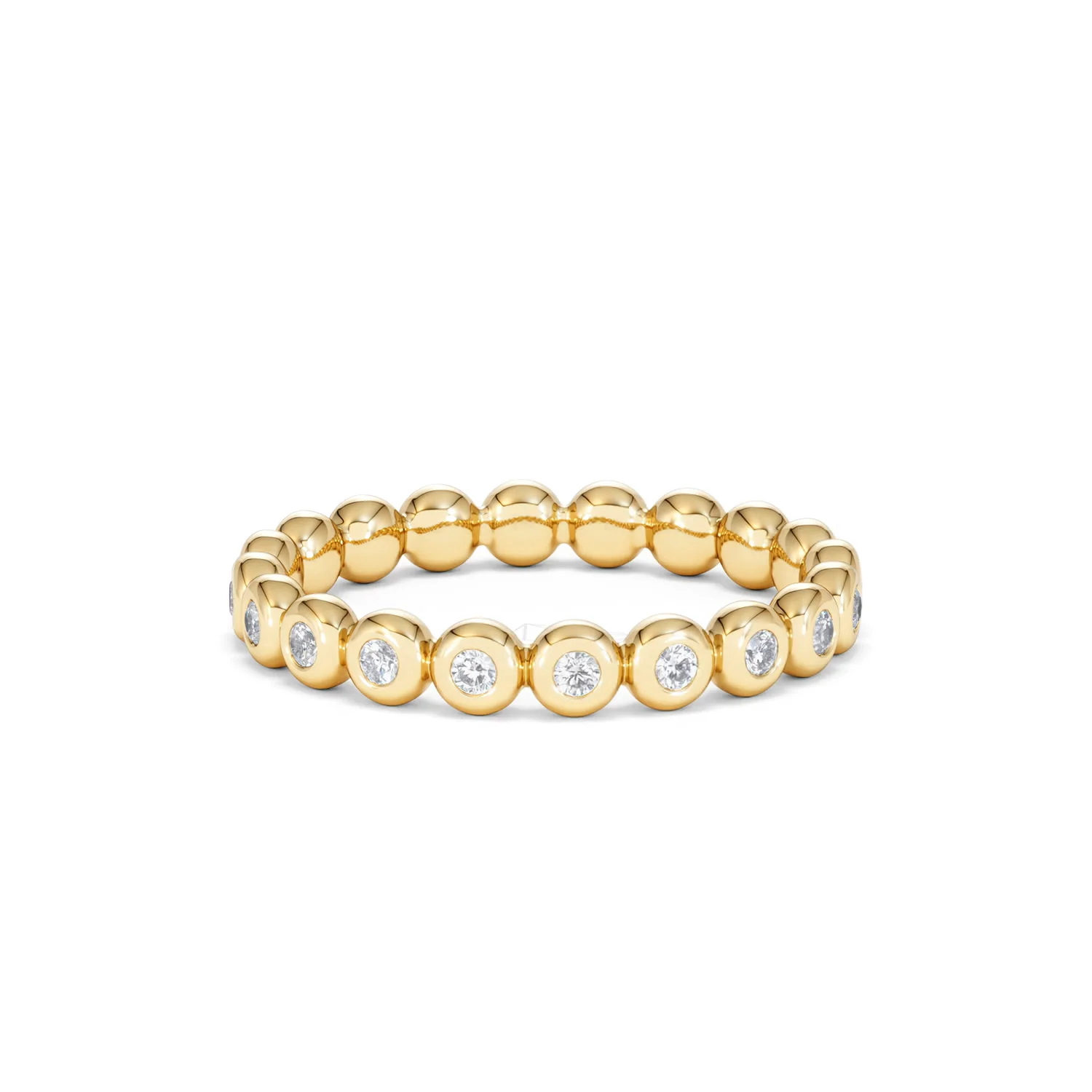 Bezel-Set Eternity Lab Diamond Ring 0.33ct in 9K Gold - Image 56
