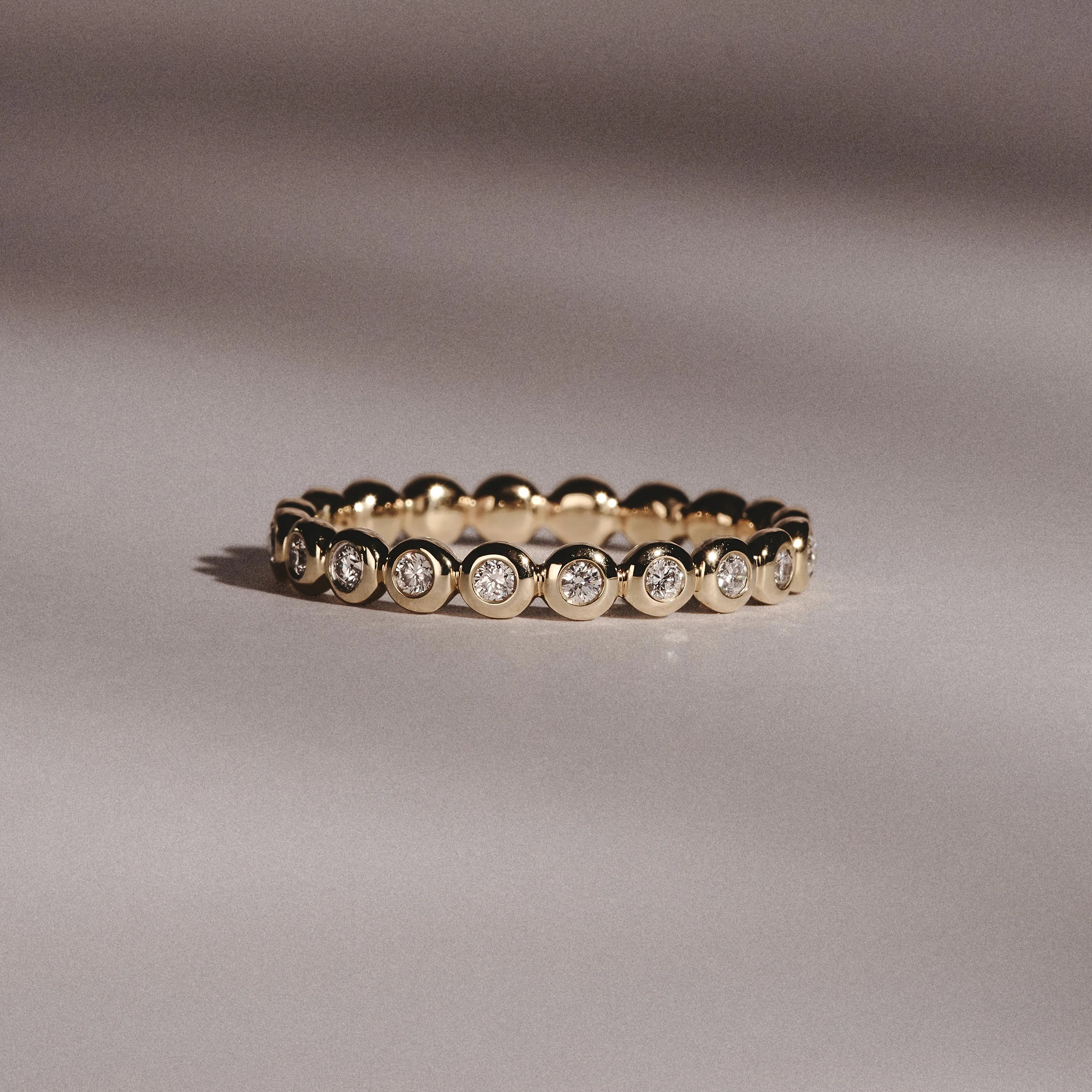 Bezel-Set Eternity Lab Diamond Ring 0.33ct in 9K Gold - Image 6
