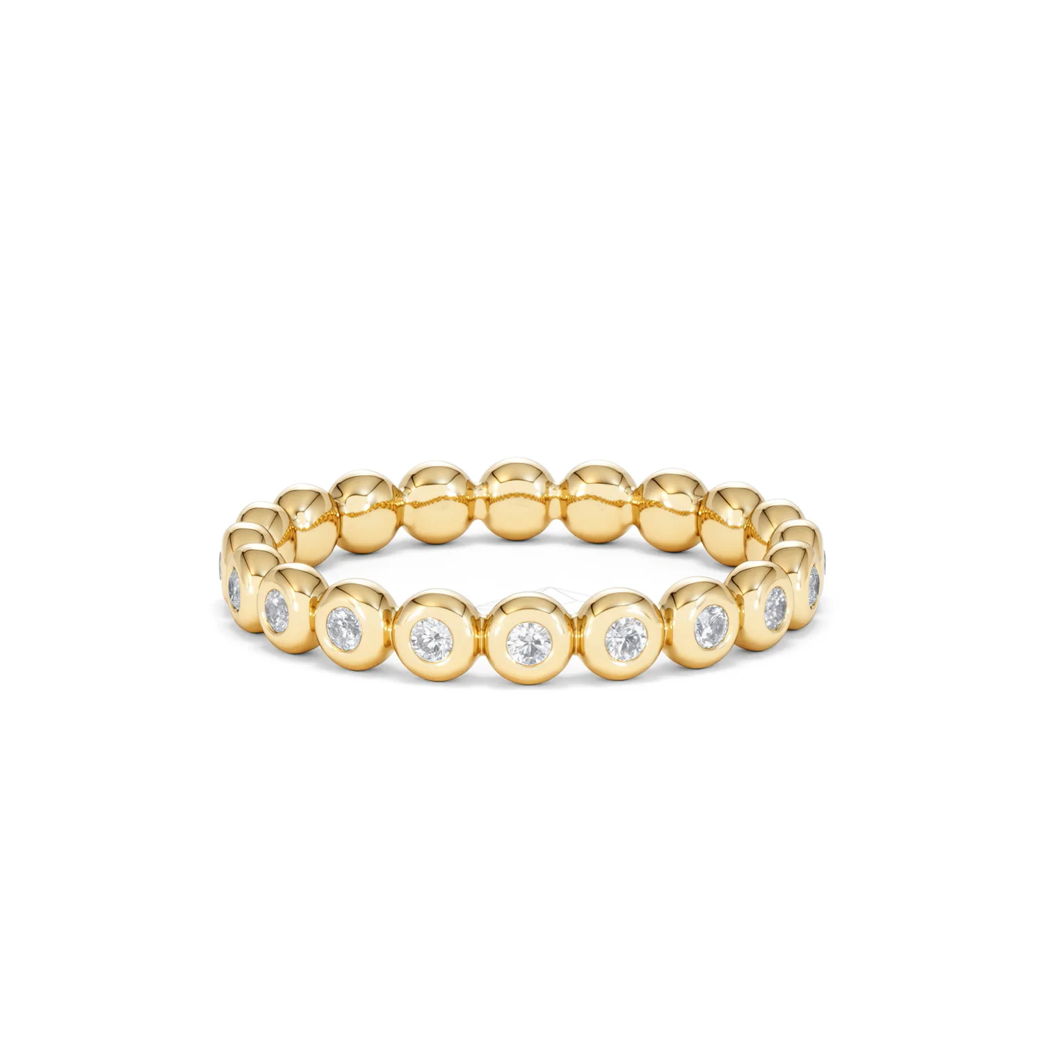 Bezel-Set Eternity Lab Diamond Ring 0.33ct in 9K Gold - Image 71