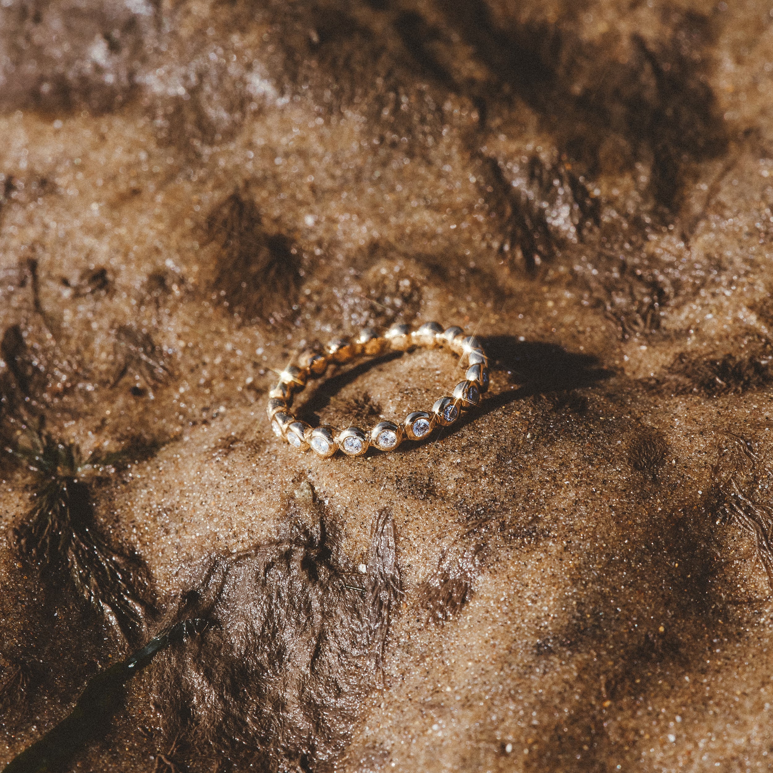 Bezel-Set Eternity Lab Diamond Ring 0.33ct in 9K Gold - Image 8