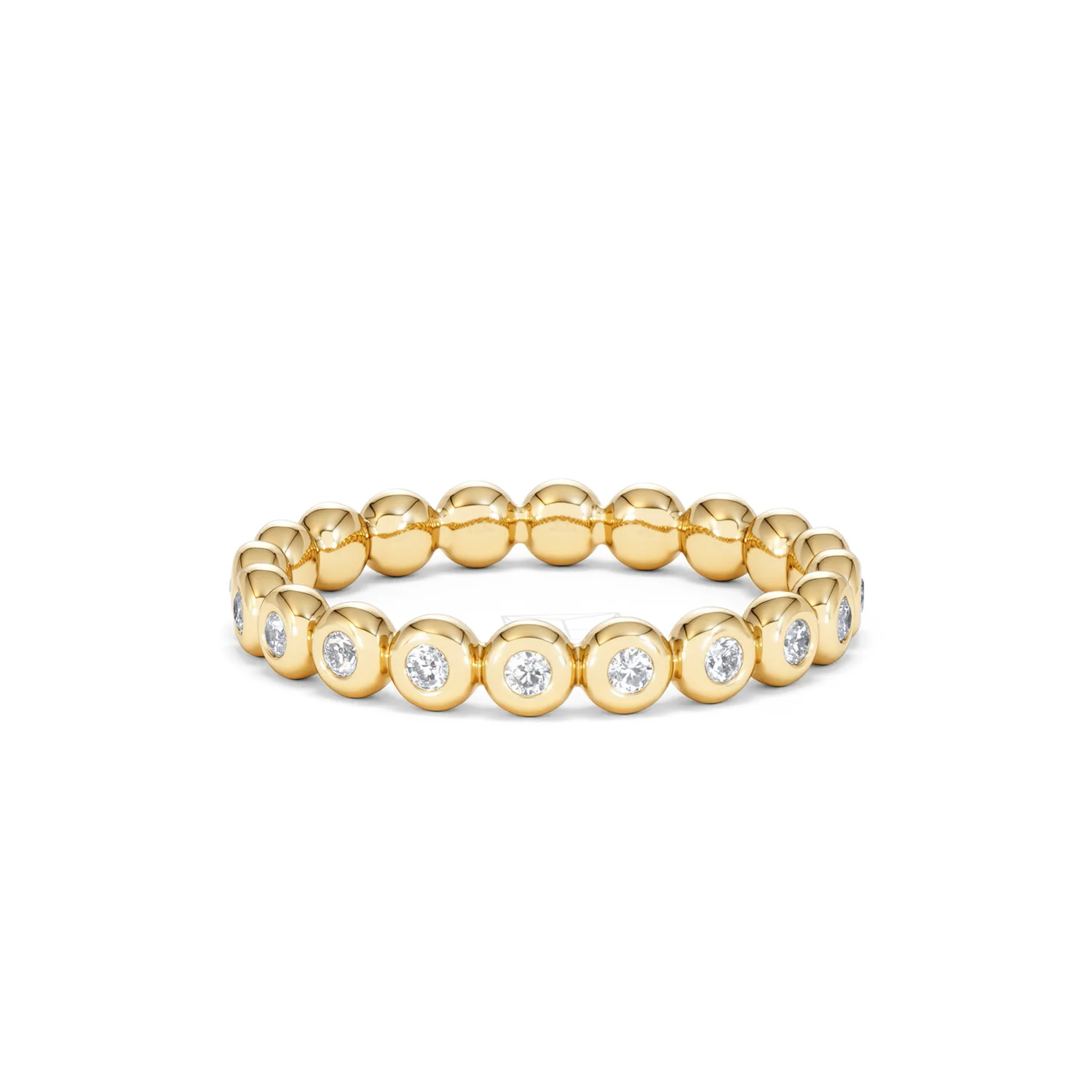 Bezel-Set Eternity Lab Diamond Ring 0.33ct in 9K Gold - Image 82