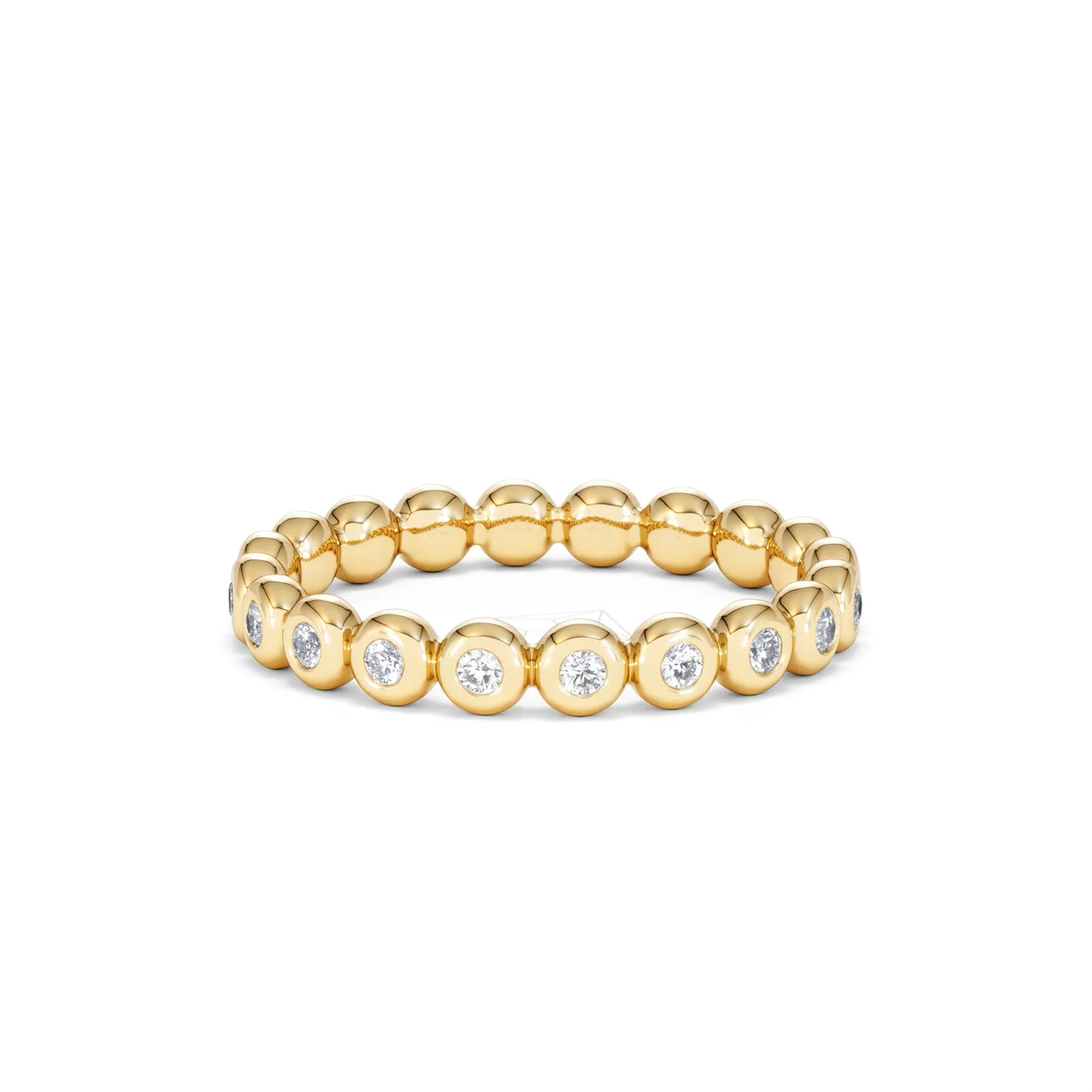Bezel-Set Eternity Lab Diamond Ring 0.33ct in 9K Gold - Image 84