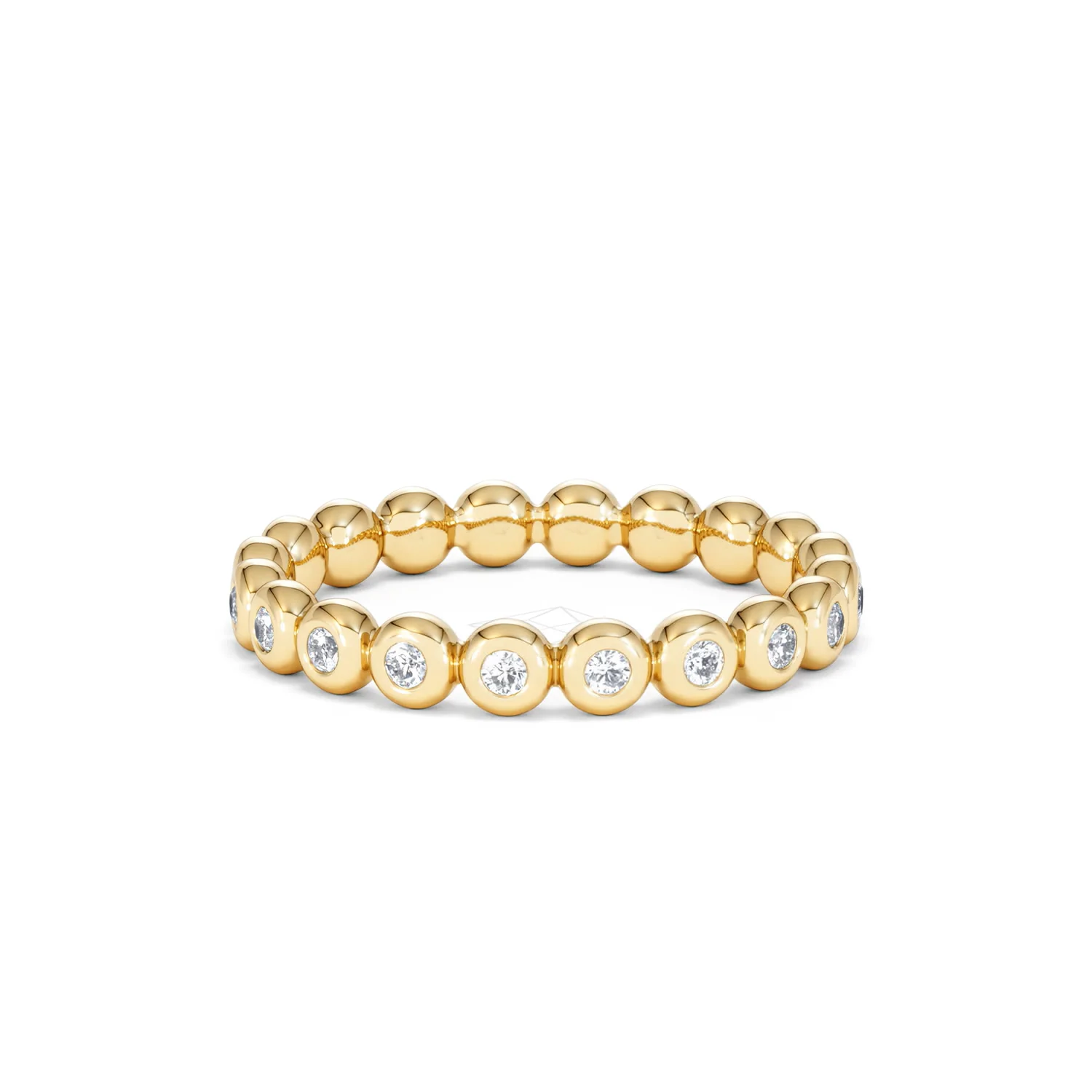Bezel-Set Eternity Lab Diamond Ring 0.33ct in 9K Gold - Image 89