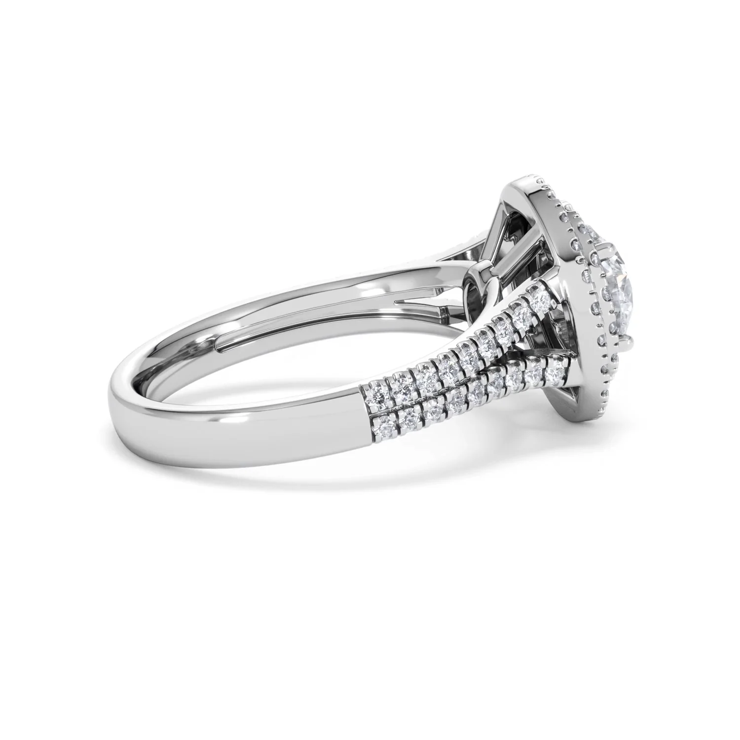 Camilla GIA Diamond Halo Engagement Ring 18K White Gold 2.15ct G/VS1 - Image 29