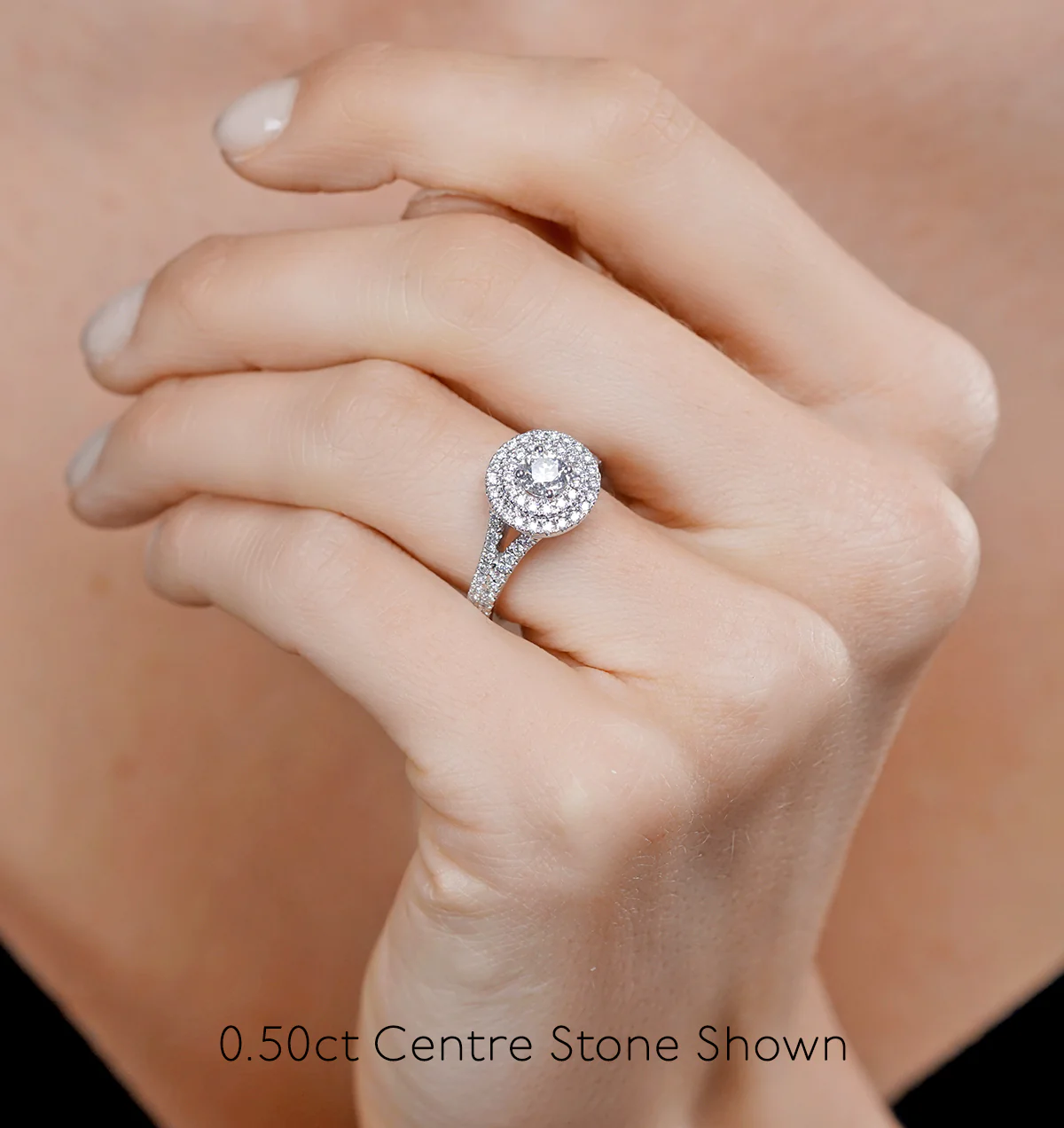 Camilla GIA Diamond Halo Engagement Ring 18K White Gold 2.15ct G/VS1 - Image 4