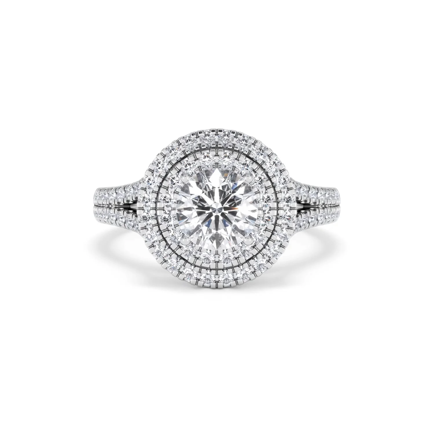 Camilla GIA Diamond Halo Engagement Ring 18K White Gold 2.15ct G/VS1 - Image 6