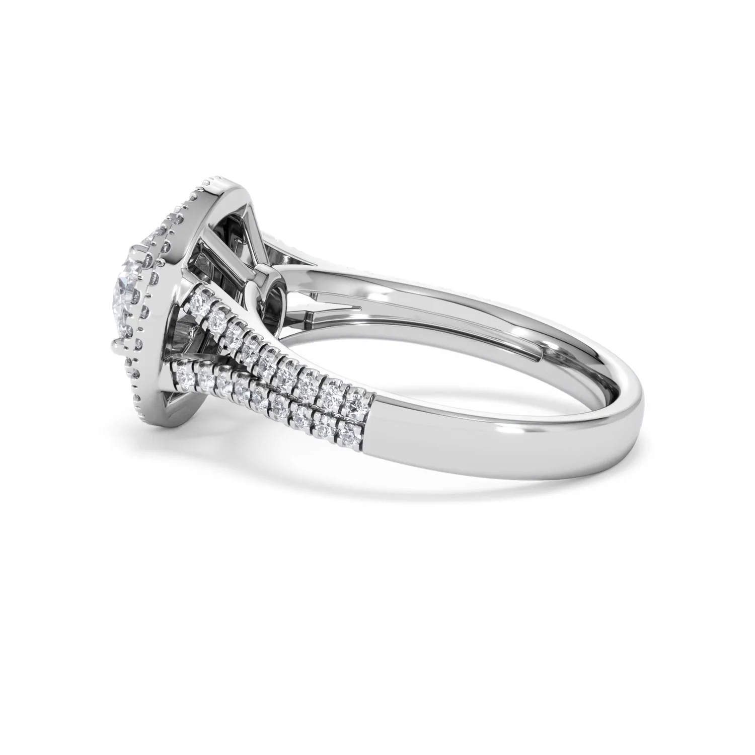 Camilla GIA Diamond Halo Engagement Ring 18K White Gold 2.15ct G/VS1 - Image 62