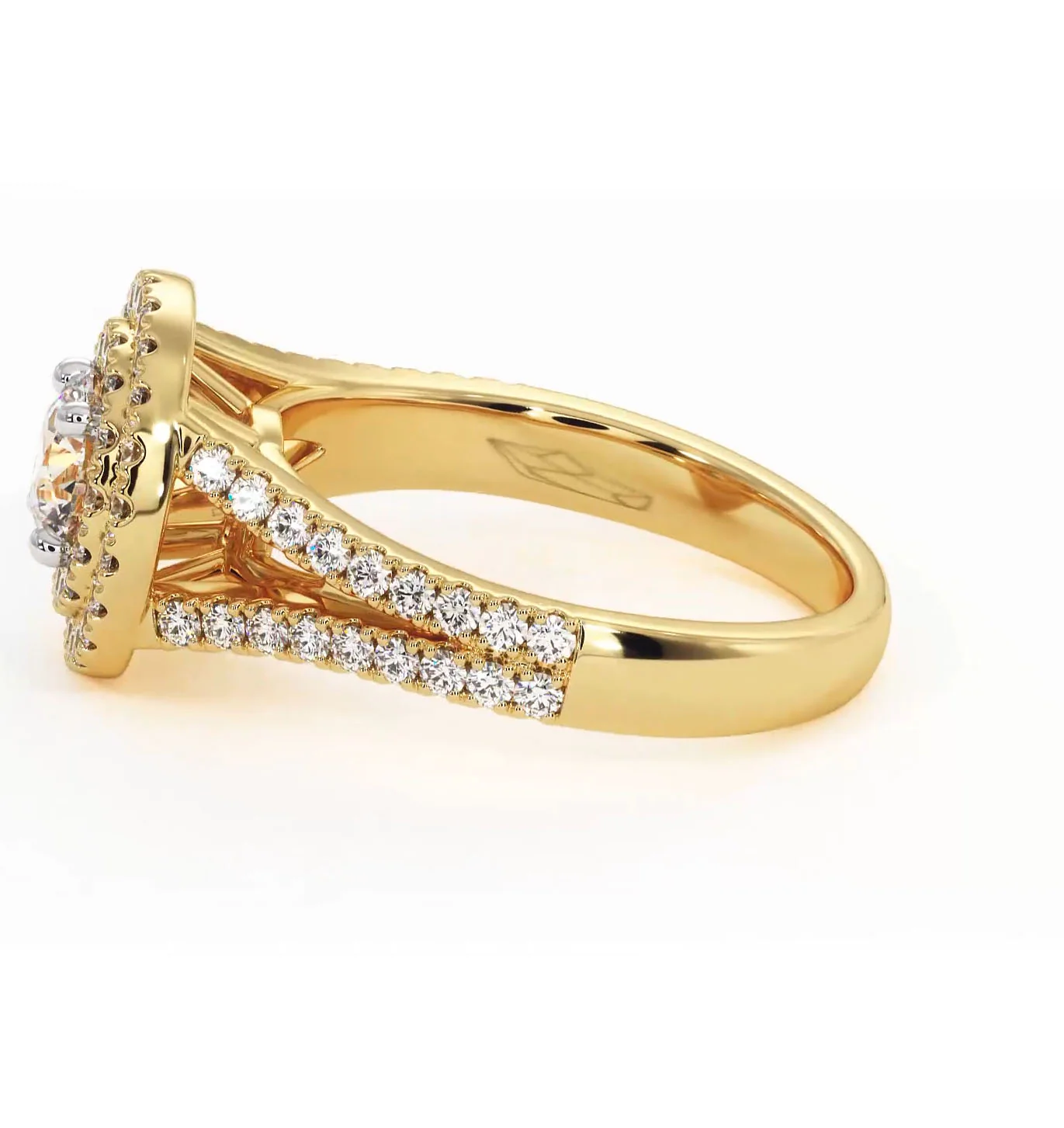 Camilla Diamond Halo Engagement Ring in 18K Gold 1.15ct G/SI2 - Image 107