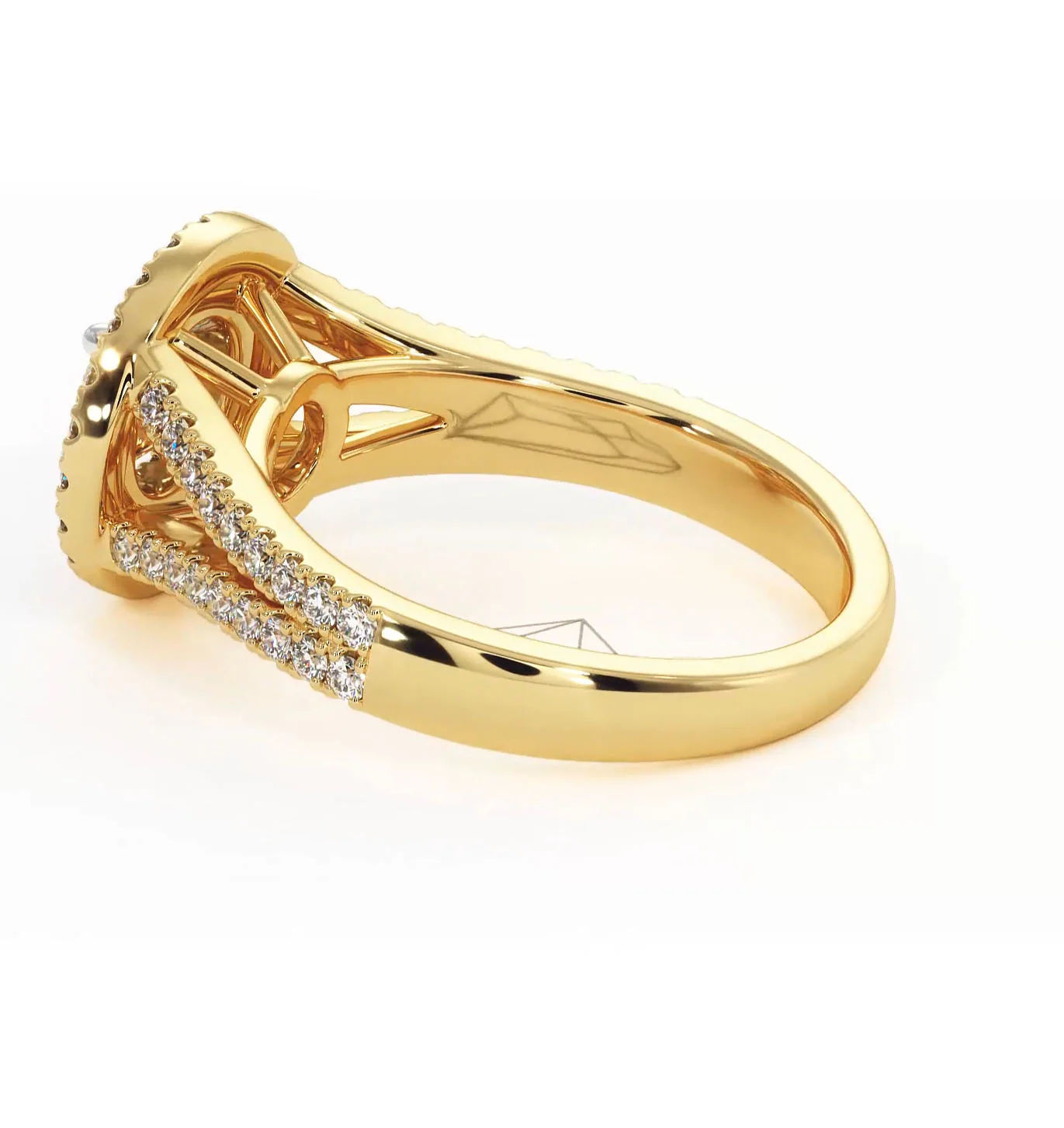 Camilla Diamond Halo Engagement Ring in 18K Gold 1.15ct G/SI2 - Image 114