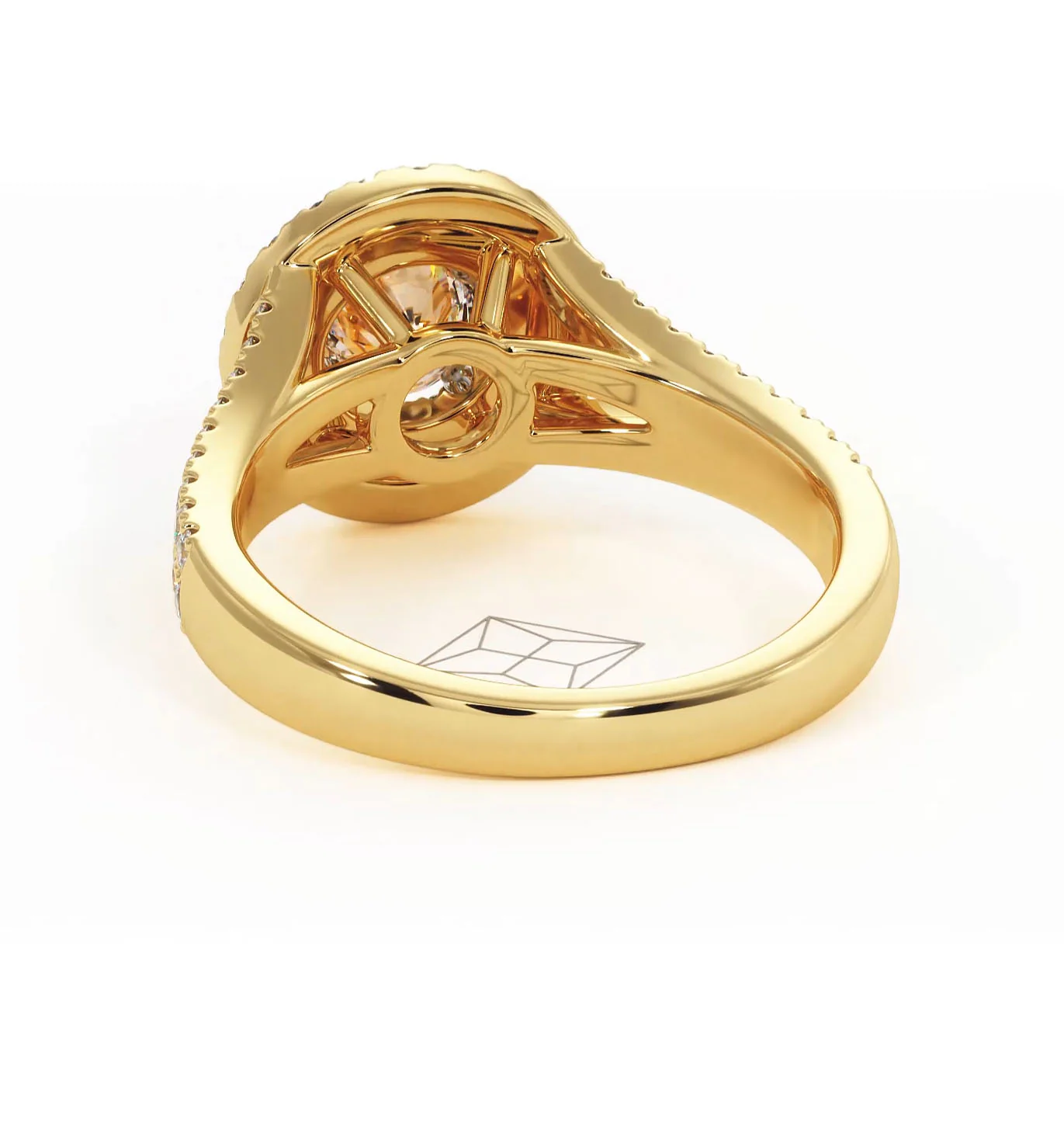 Camilla Diamond Halo Engagement Ring in 18K Gold 1.15ct G/SI2 - Image 124