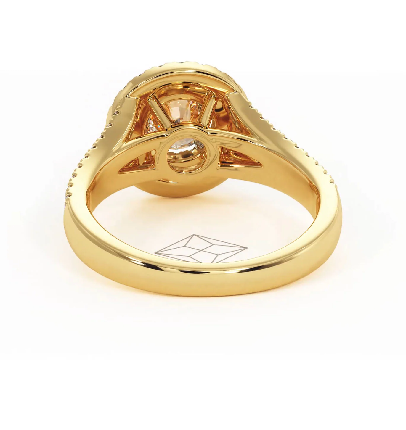 Camilla Diamond Halo Engagement Ring in 18K Gold 1.15ct G/SI2 - Image 126