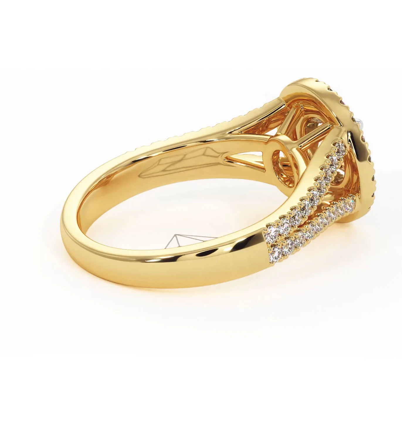 Camilla Diamond Halo Engagement Ring in 18K Gold 1.15ct G/SI2 - Image 141