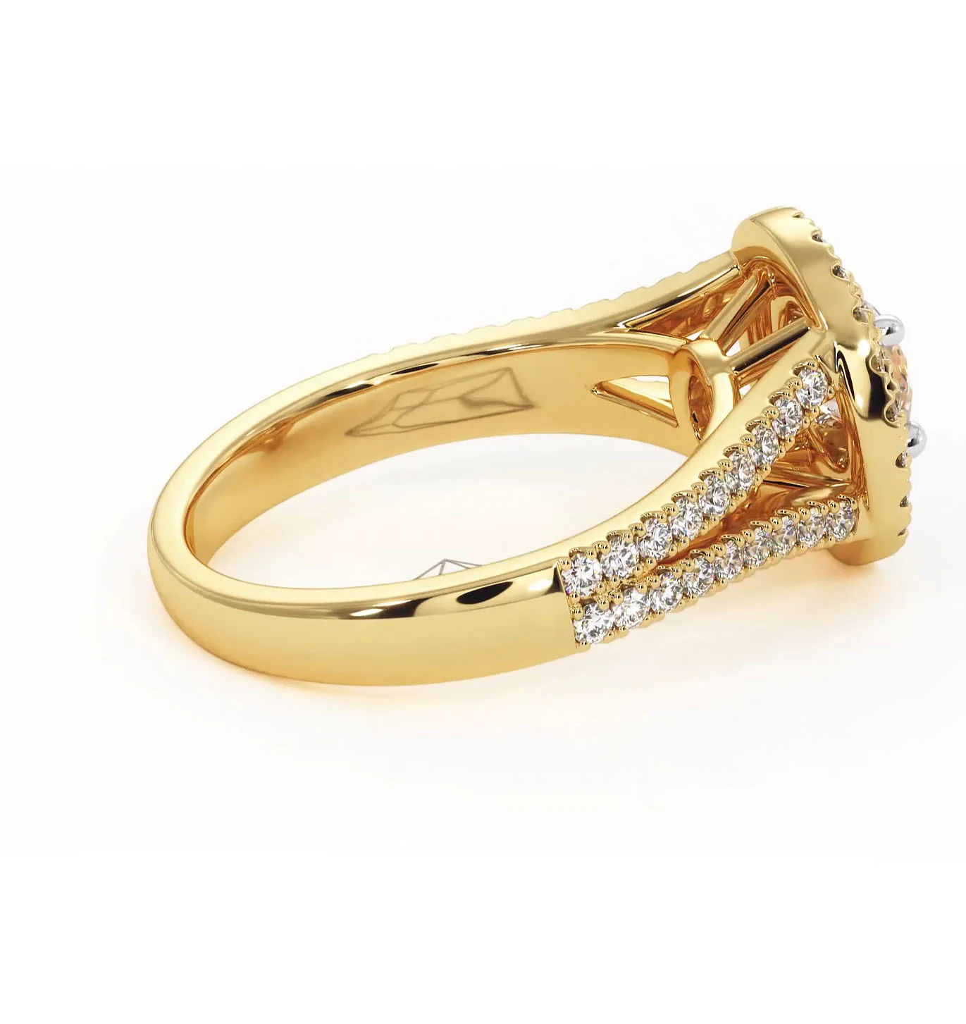Camilla Diamond Halo Engagement Ring in 18K Gold 1.15ct G/SI2 - Image 144