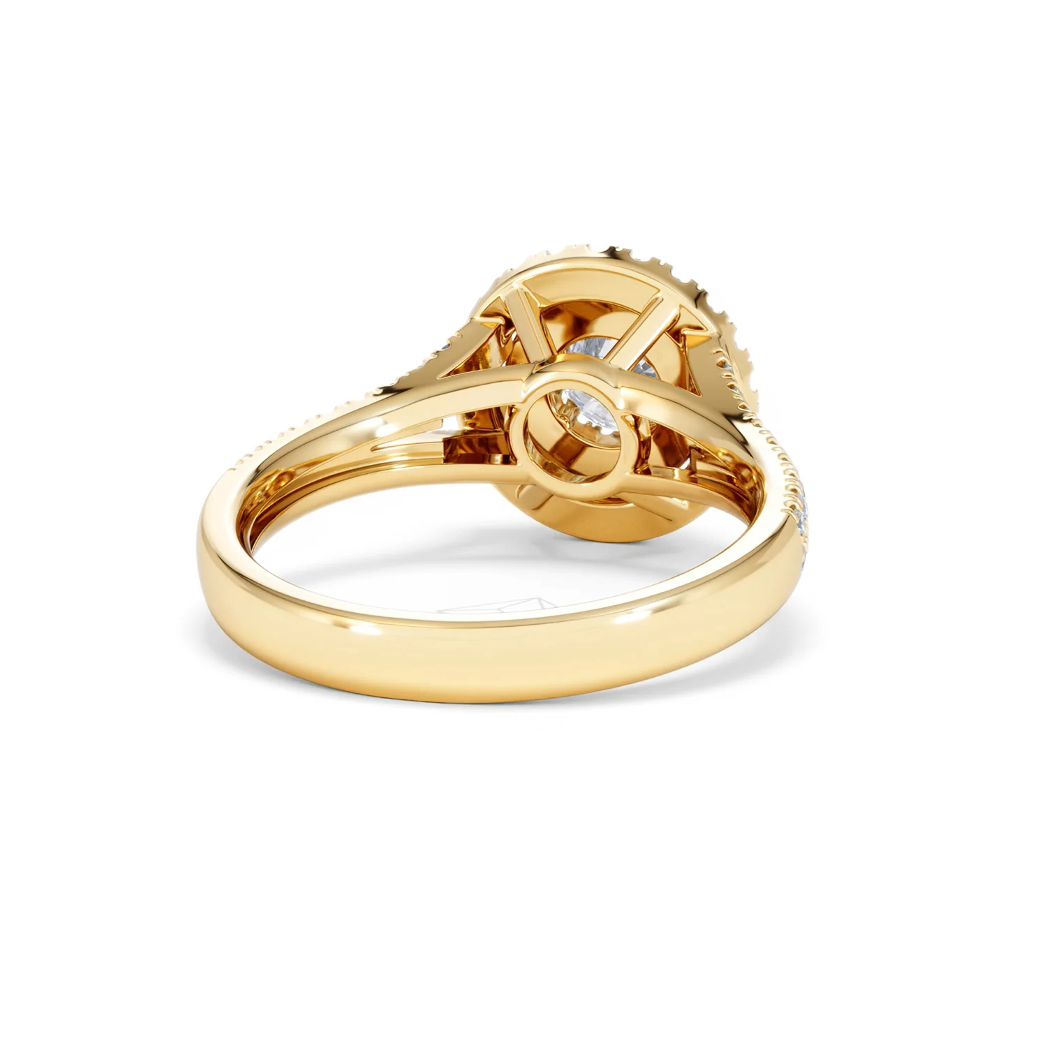 Camilla Diamond Halo Engagement Ring in 18K Gold 1.15ct G/SI2 - Image 44