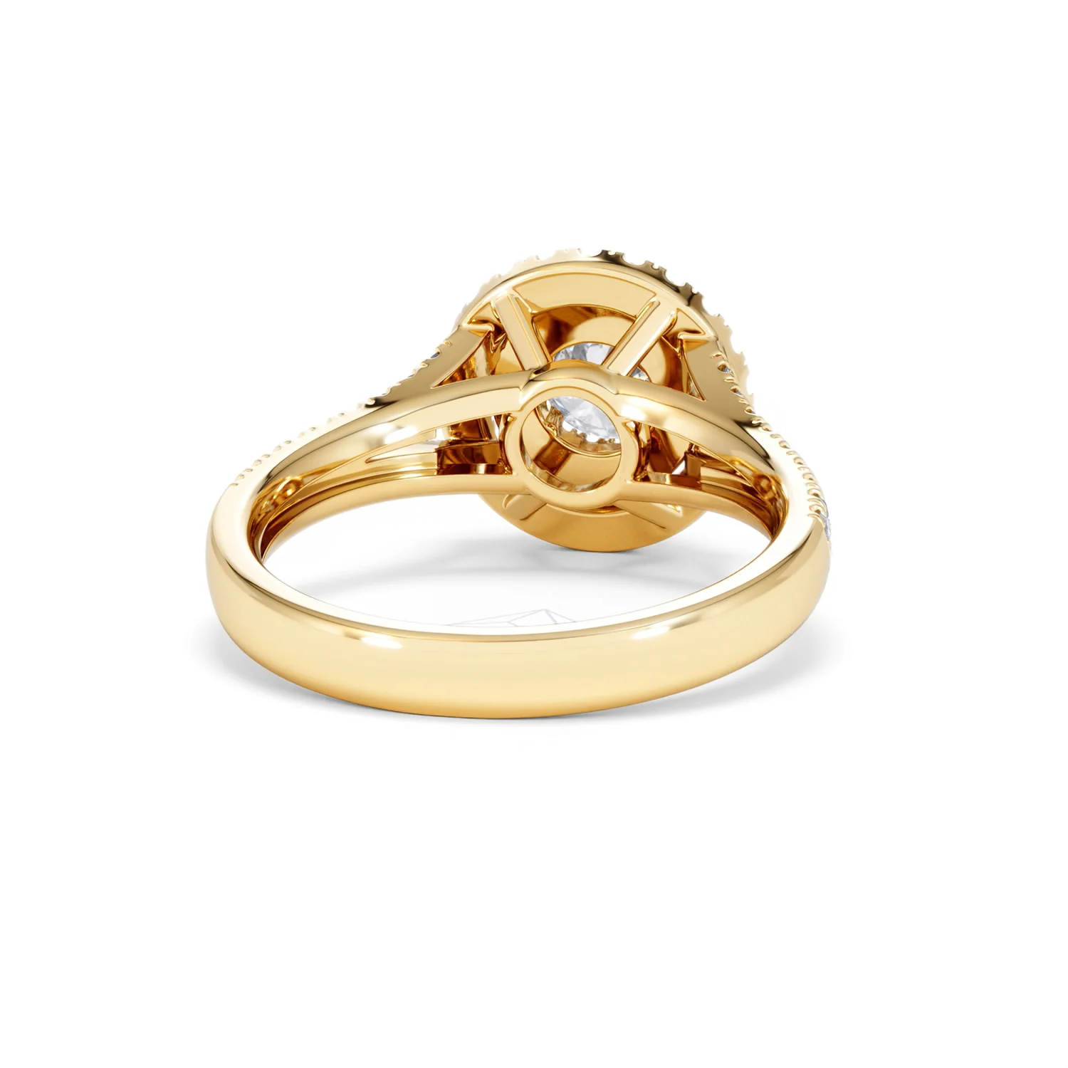 Camilla Diamond Halo Engagement Ring in 18K Gold 1.15ct G/SI2 - Image 45