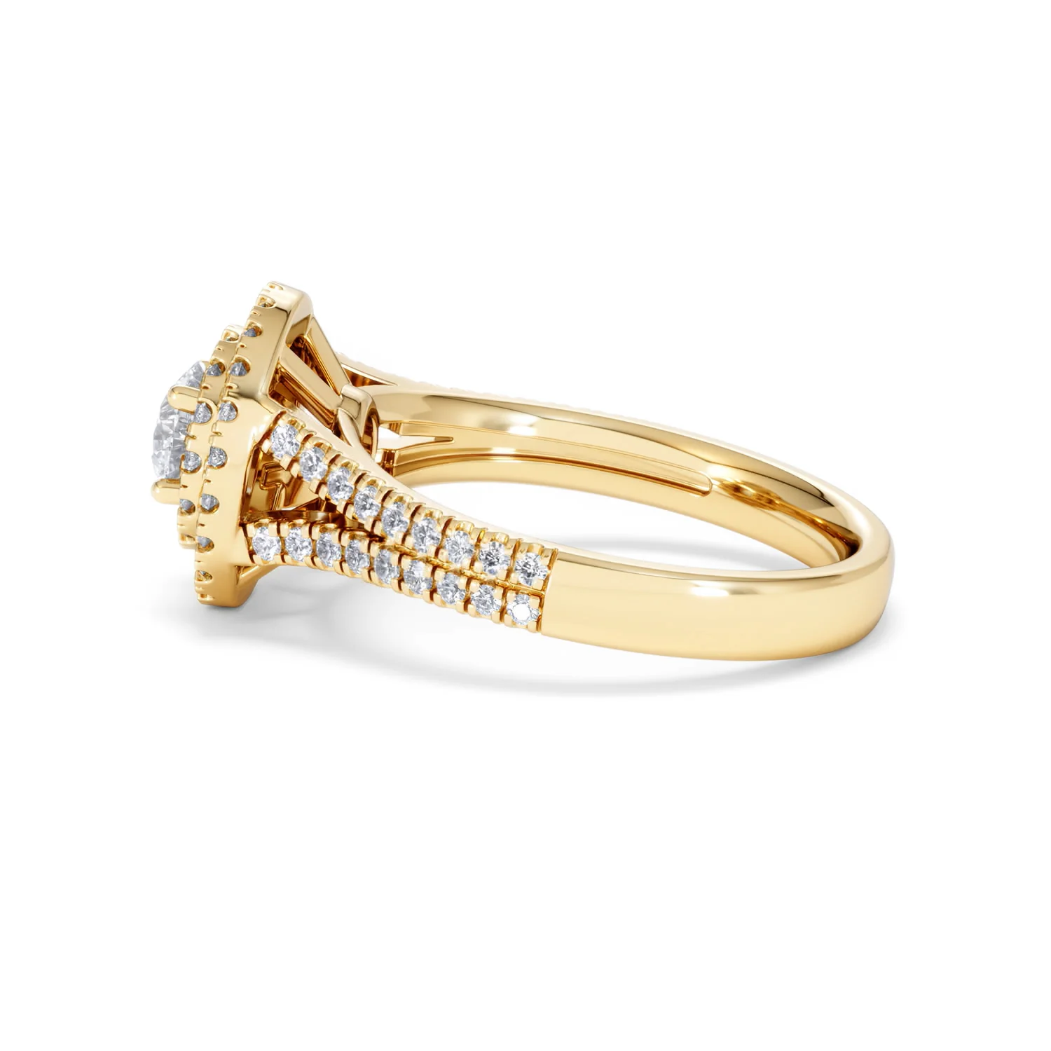 Camilla Diamond Halo Engagement Ring in 18K Gold 1.15ct G/SI2 - Image 66
