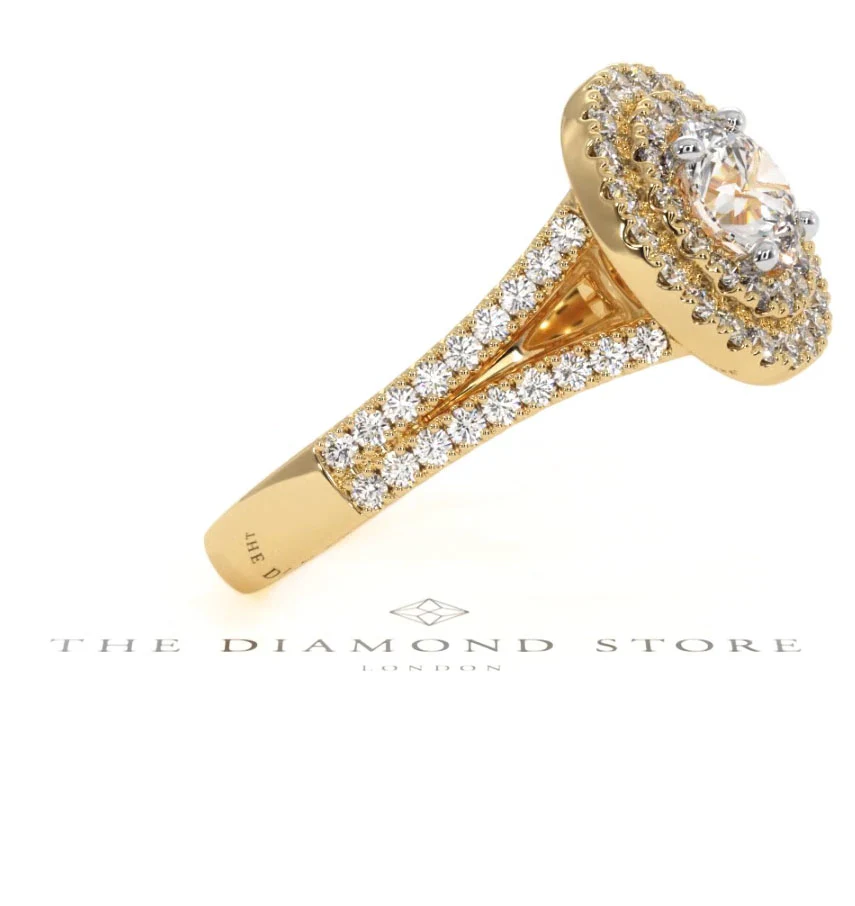 Camilla GIA Diamond Halo Engagement Ring in 18K Gold 1.65ct G/VS2 - Image 103