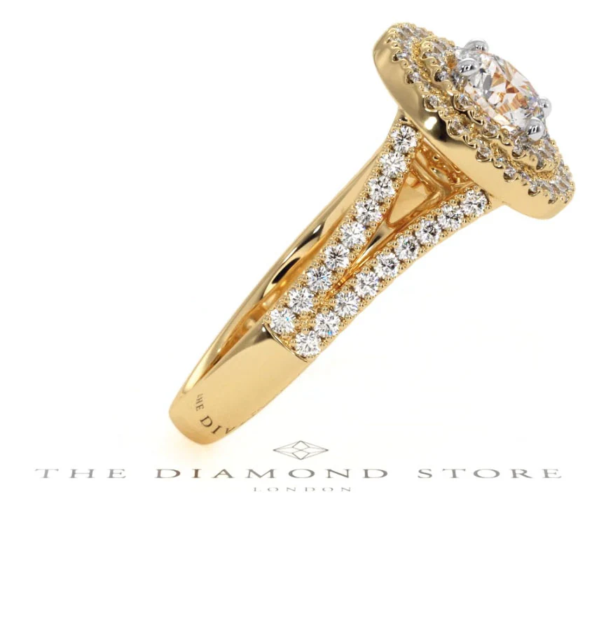 Camilla GIA Diamond Halo Engagement Ring in 18K Gold 1.65ct G/VS2 - Image 106