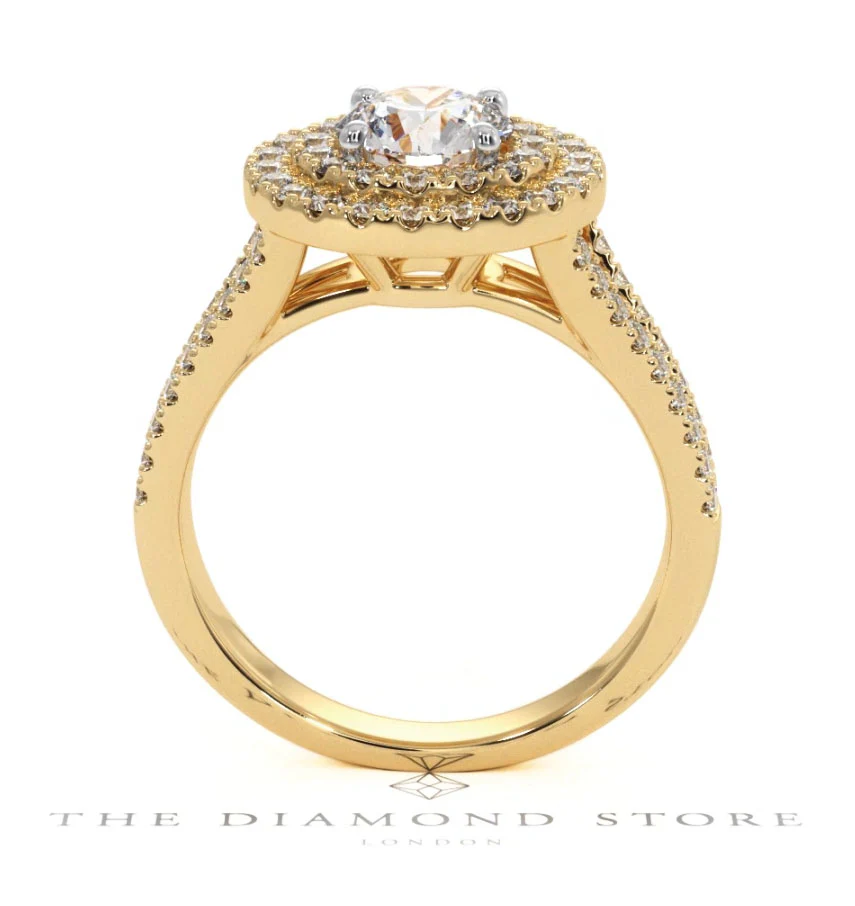 Camilla GIA Diamond Halo Engagement Ring in 18K Gold 1.65ct G/VS2 - Image 127