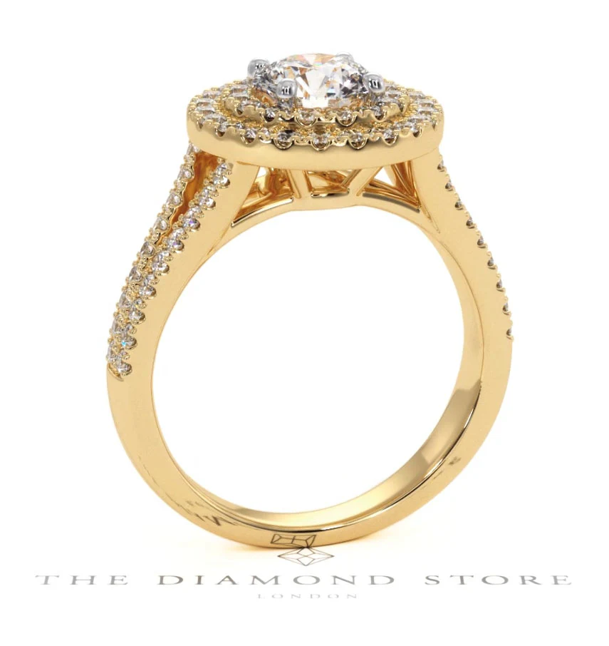 Camilla GIA Diamond Halo Engagement Ring in 18K Gold 1.65ct G/VS2 - Image 132