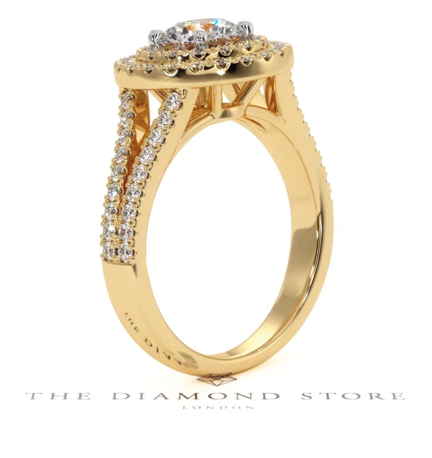 Camilla GIA Diamond Halo Engagement Ring in 18K Gold 1.65ct G/VS2 - Image 138